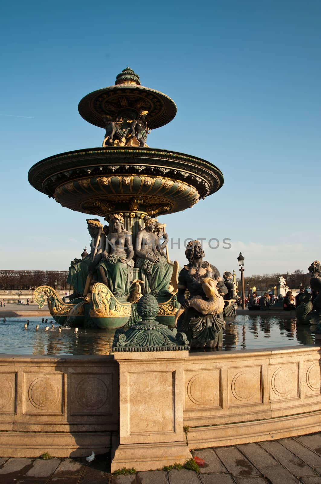 Fountain Concorde place in paris