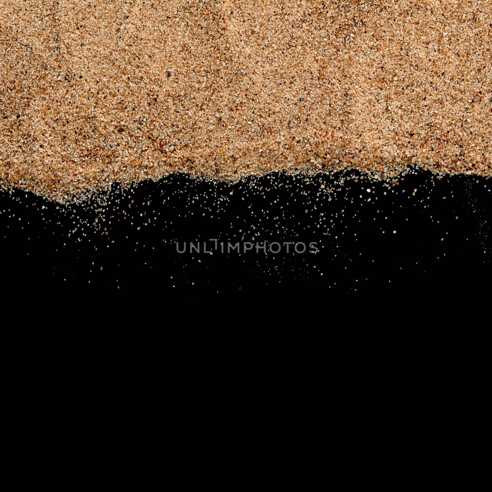 The sand on the black background by SvetaVo