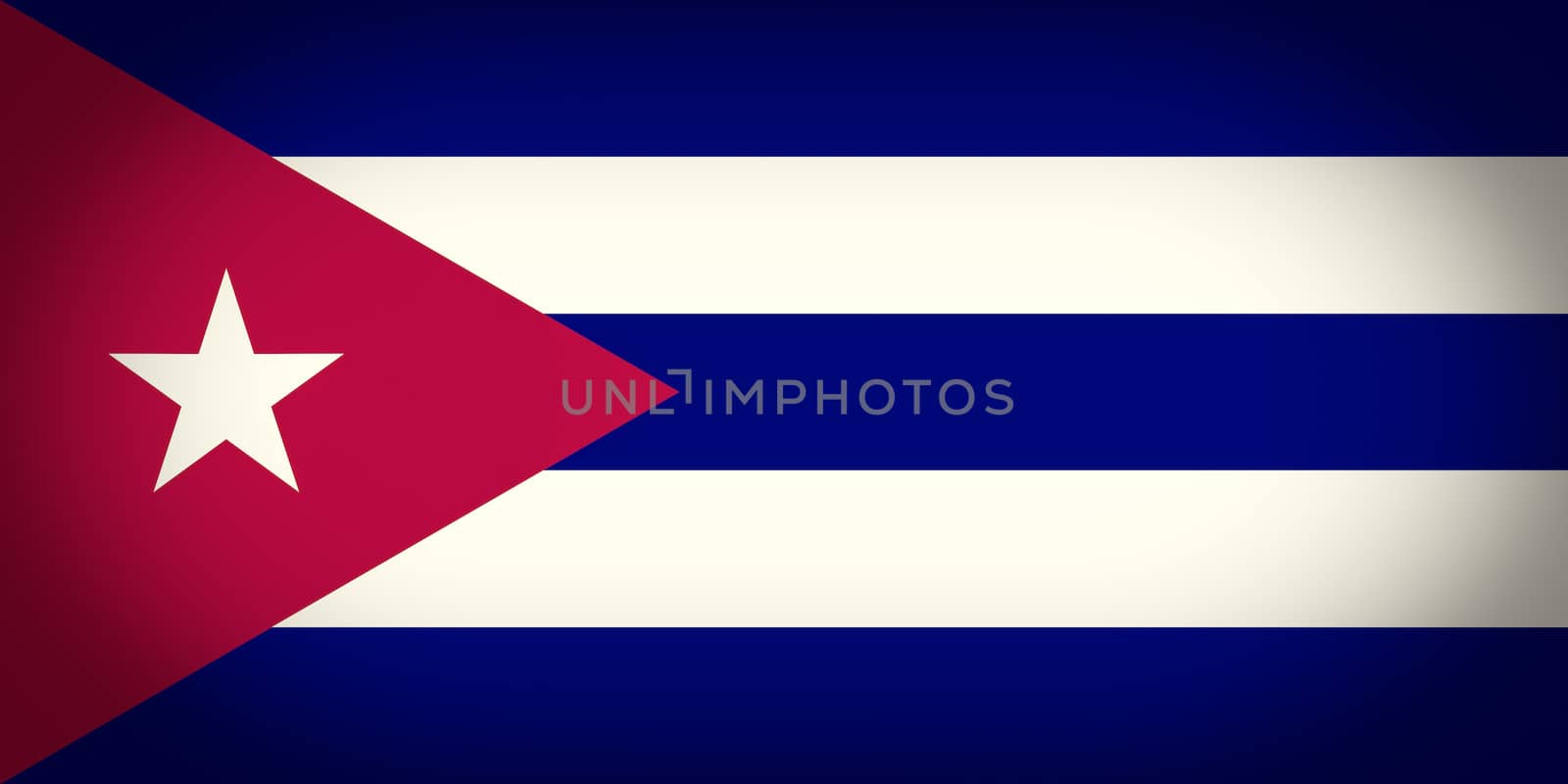 Retro look Flag of Cuba by claudiodivizia