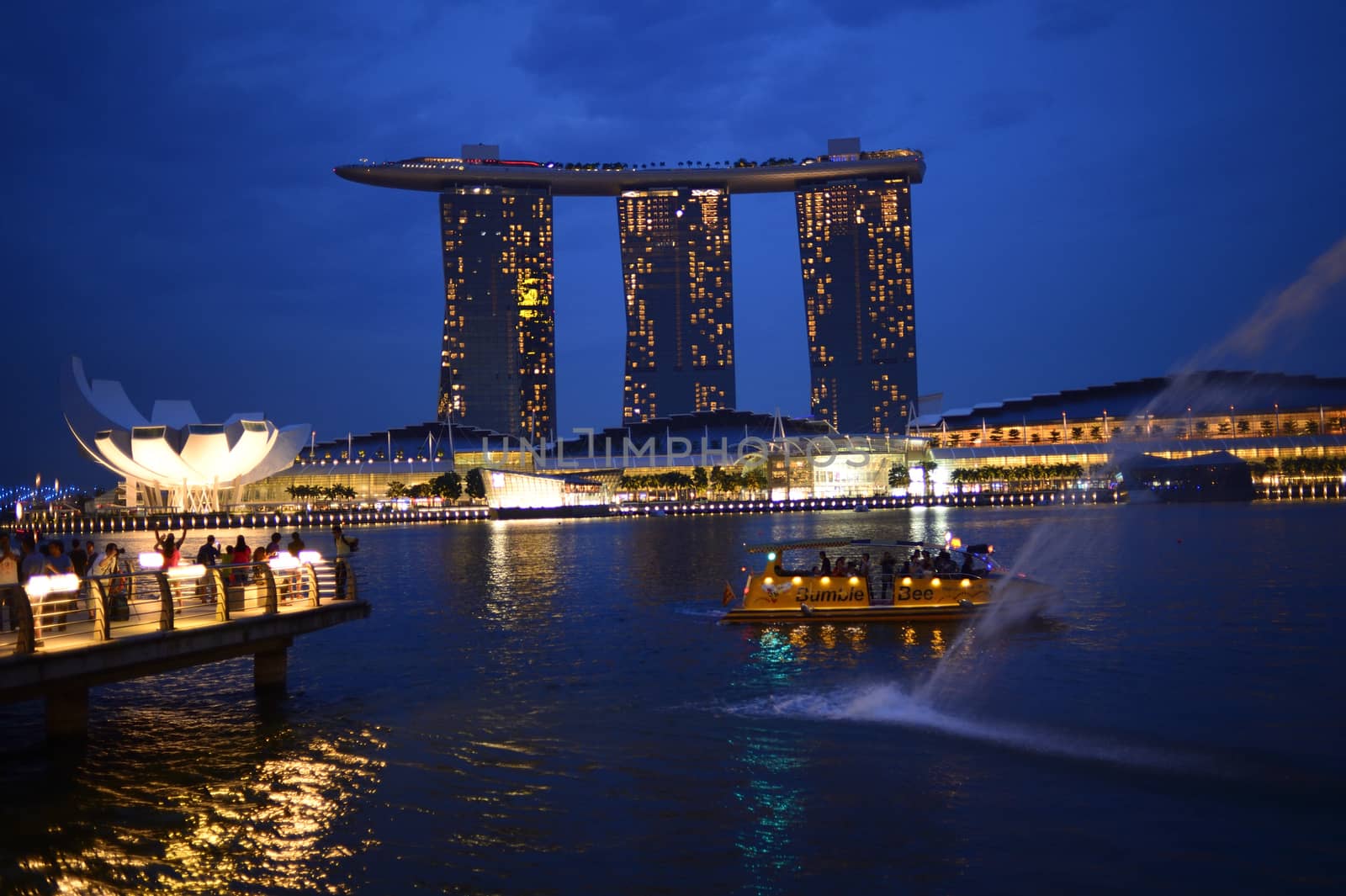 SINGAPORE - APRIL 30: Marina Bay Sands Hotel in day on April 30, 2012 on Singapore. This hotel is billed as the world's most expensive standalone casino property at S$8 billion.