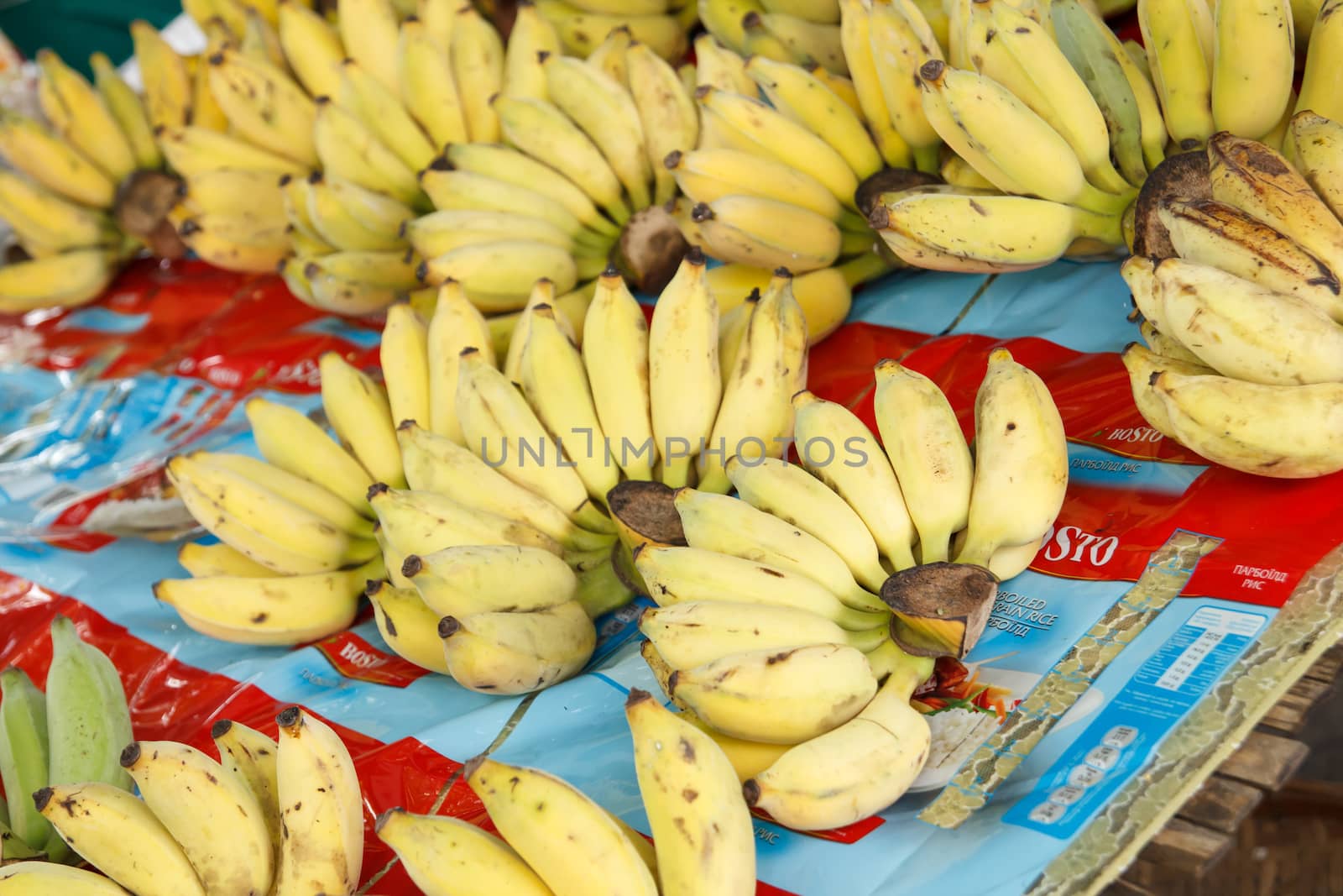 Bunch of ripe Cultivated Banana