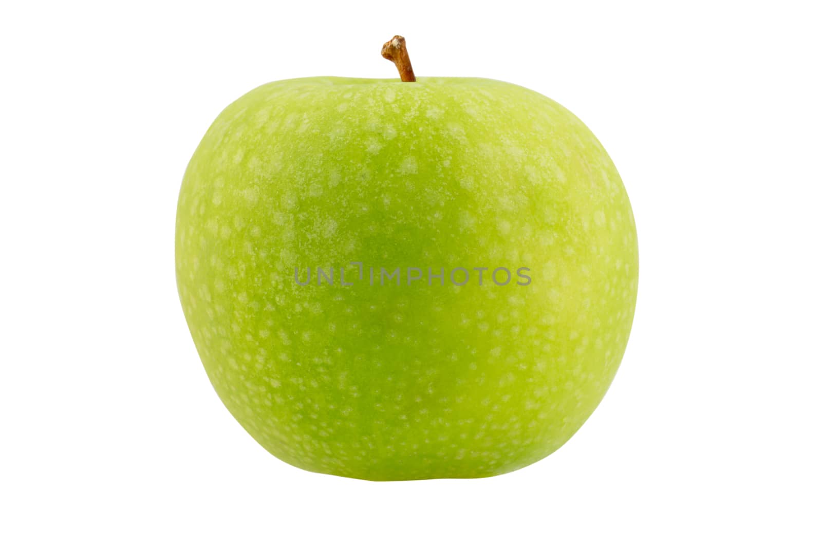 Green apple on white background by vitawin