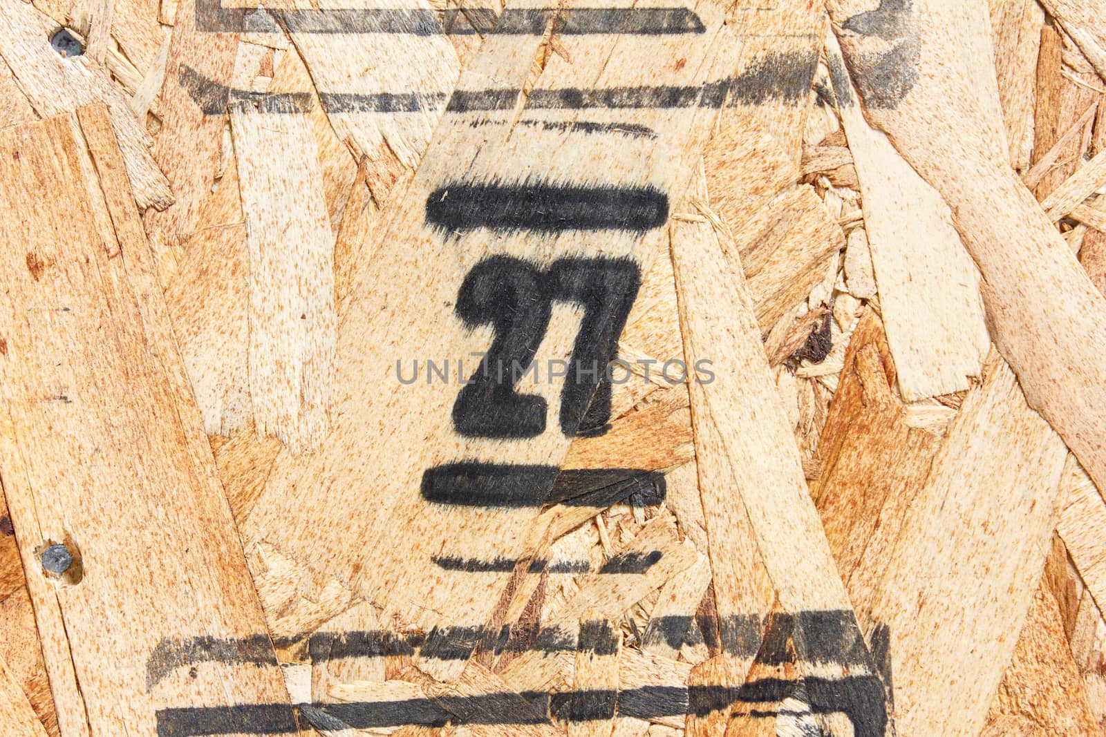 number twenty seven on Wooden Panel  by vitawin
