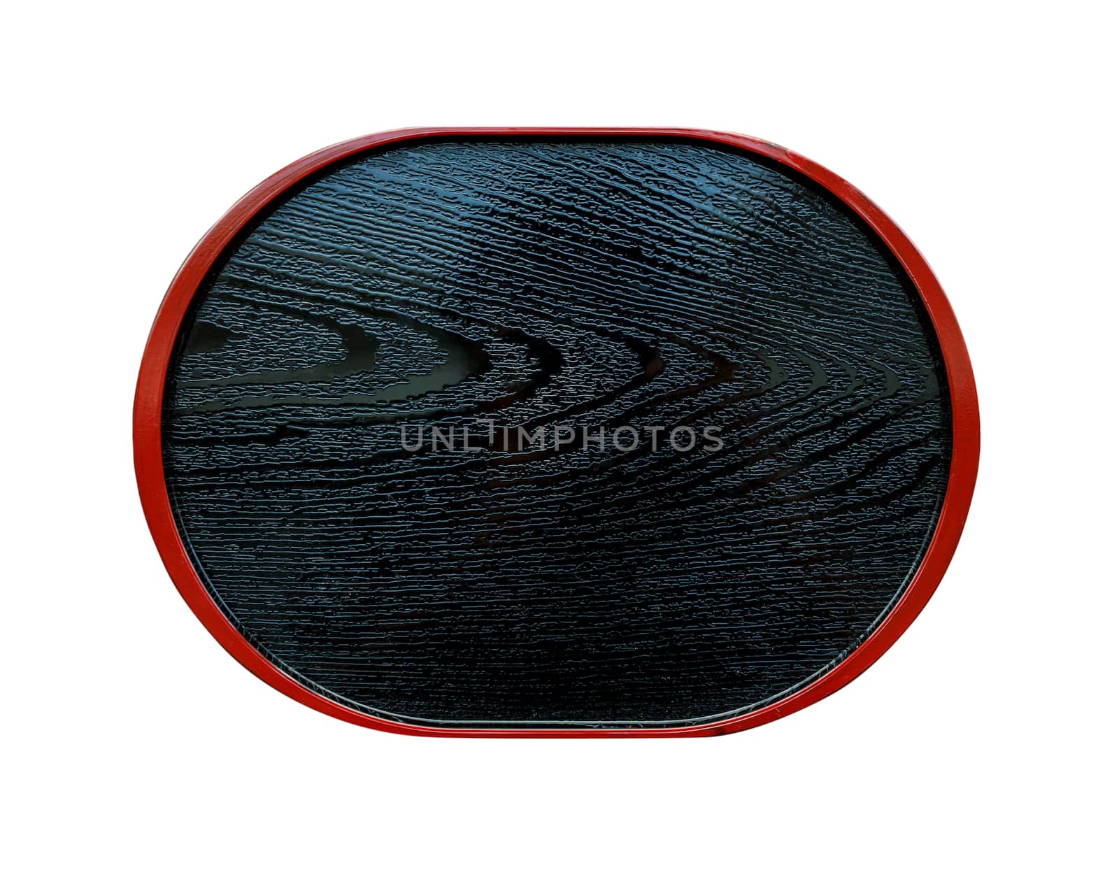 top view black wood tray (japan style) by vitawin