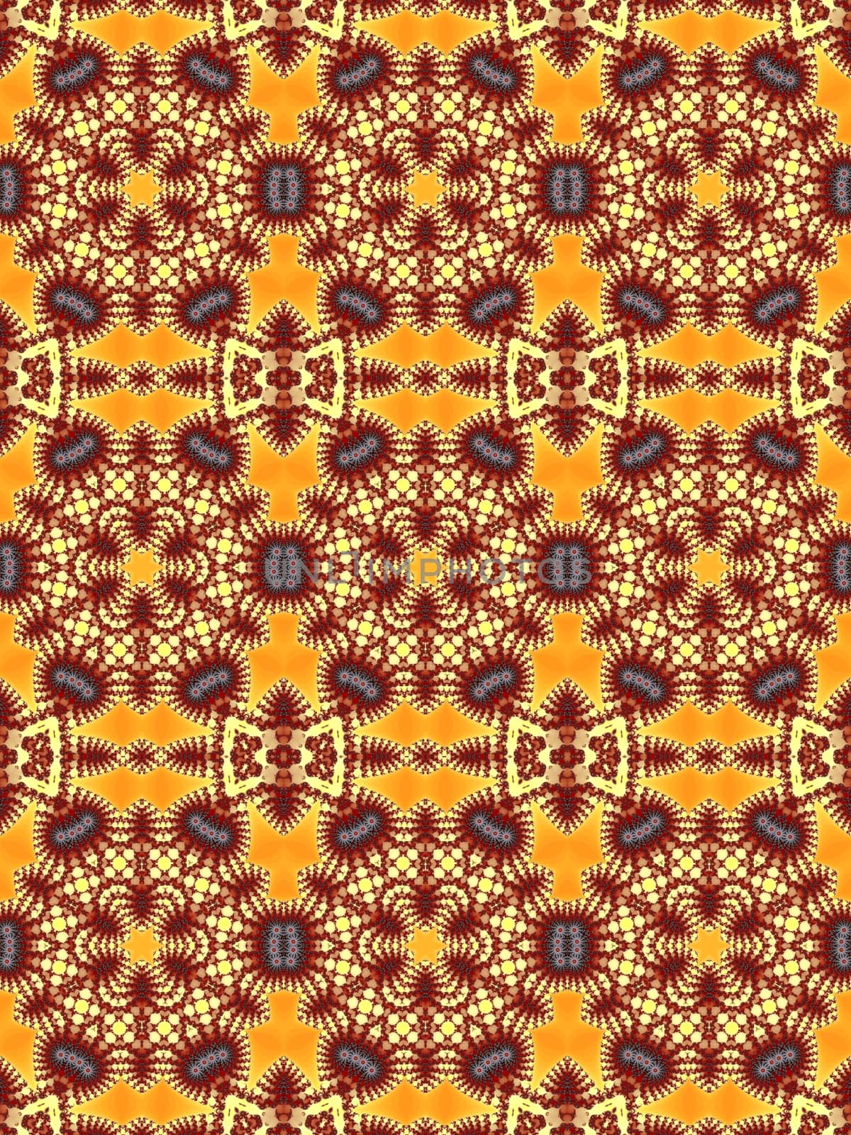 Digital computer graphic - seamless decorative ornament in a bright colors for design.