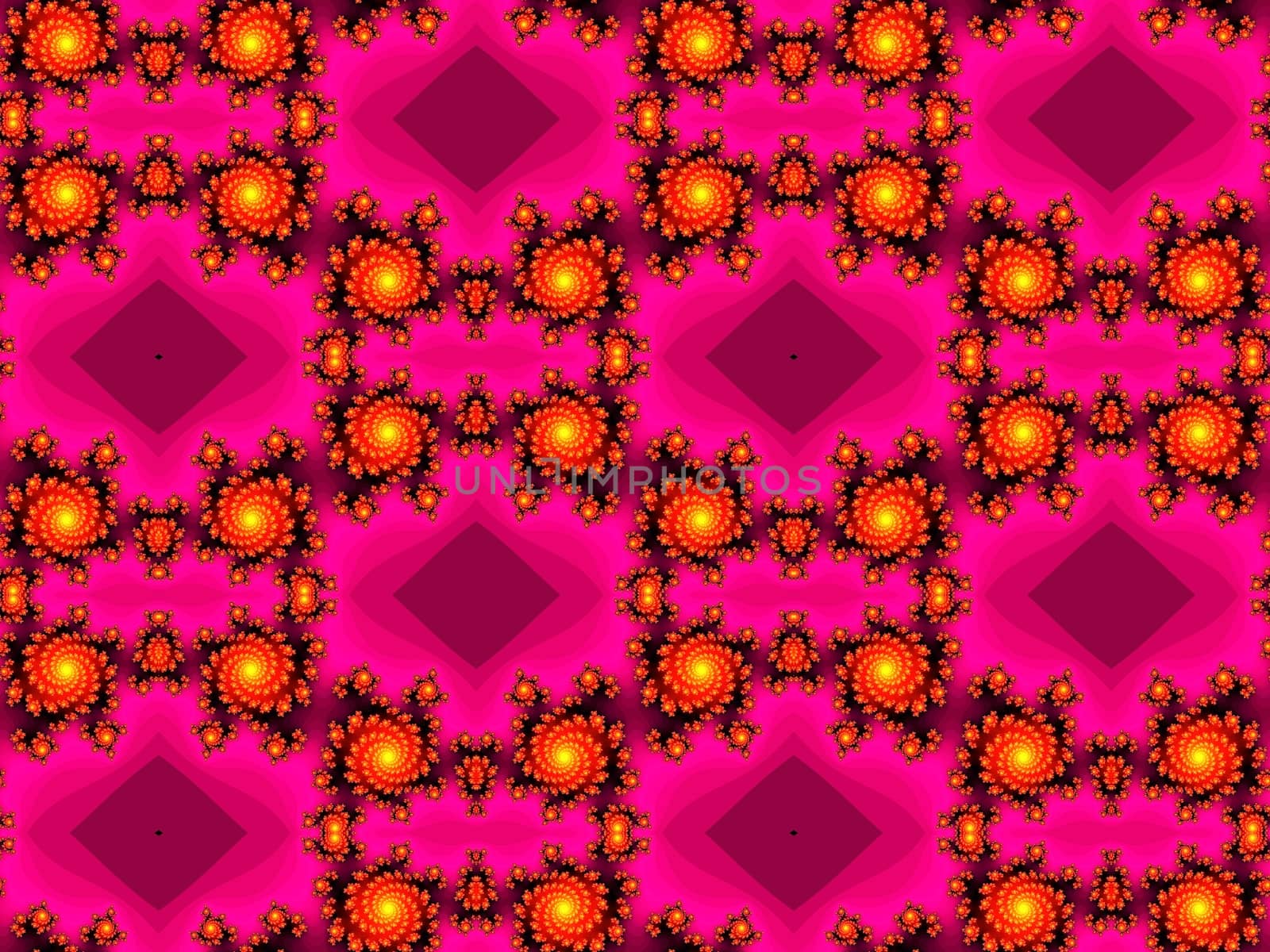 Digital computer graphic - seamless decorative ornament in a pink colors for design.