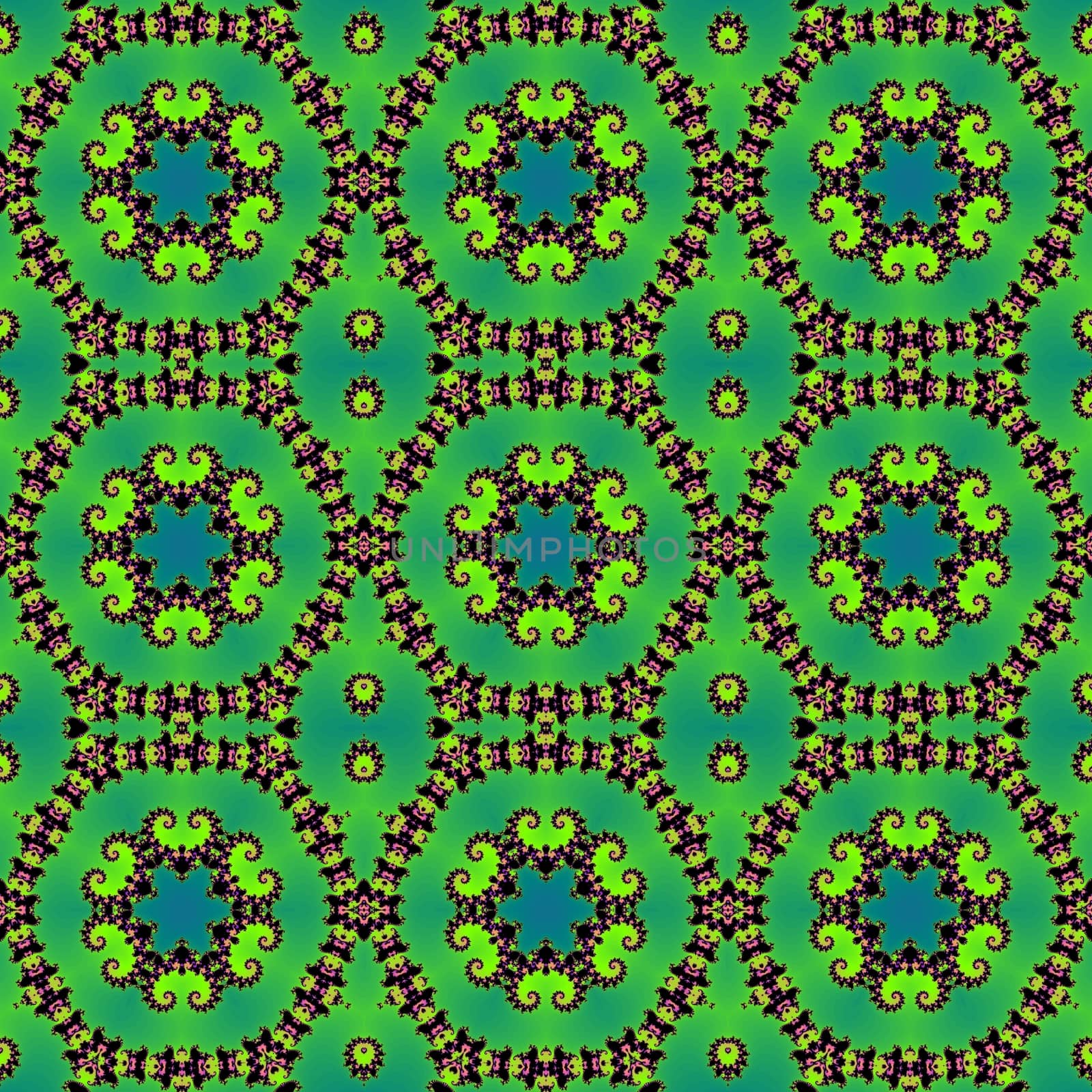 Digital computer graphic - seamless decorative ornament in a bright colors for design.