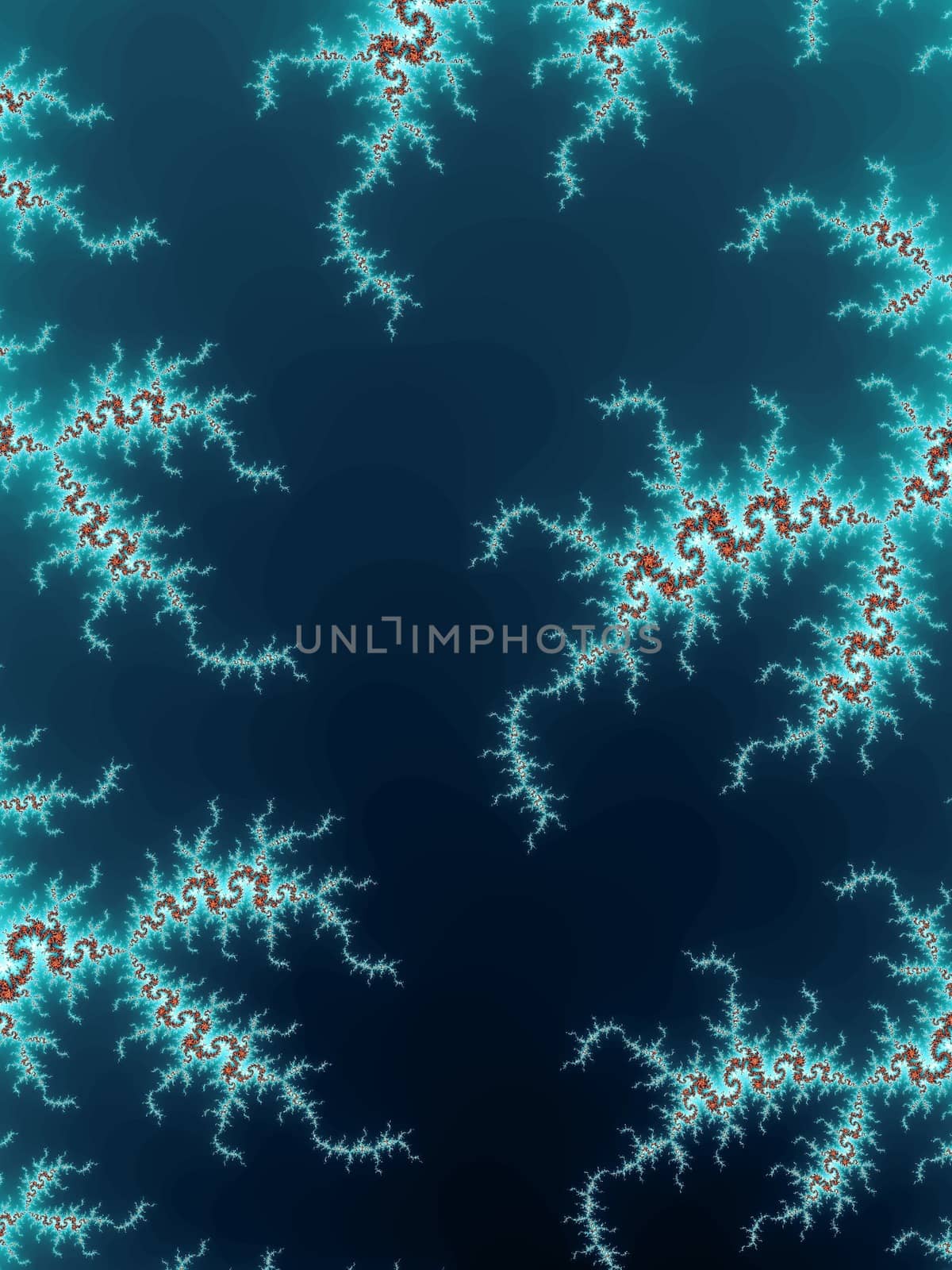 Digital computer graphic - rendering. Patterned fractal background for design.