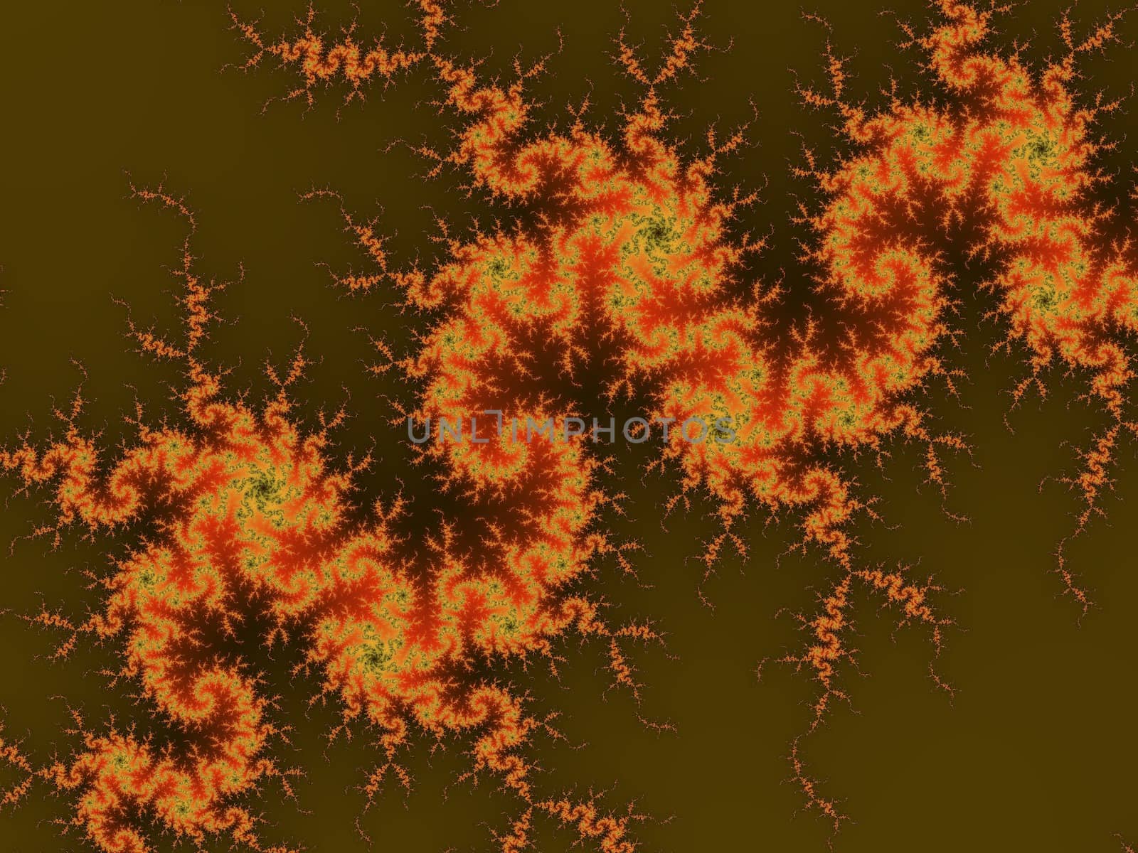 Digital computer graphic - rendering. Patterned fractal background for design.