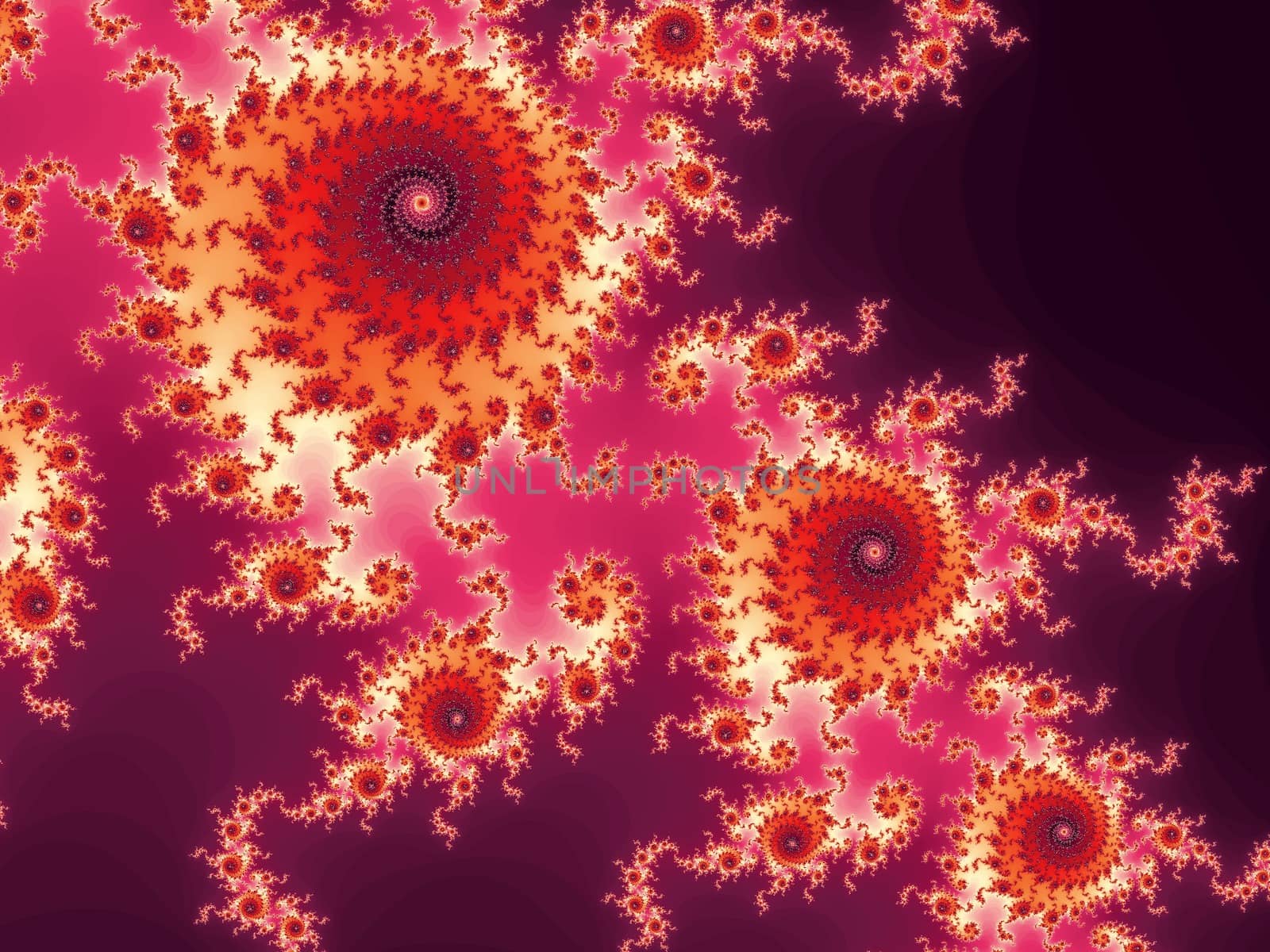 Digital computer graphic - rendering. Patterned fractal background for design.
