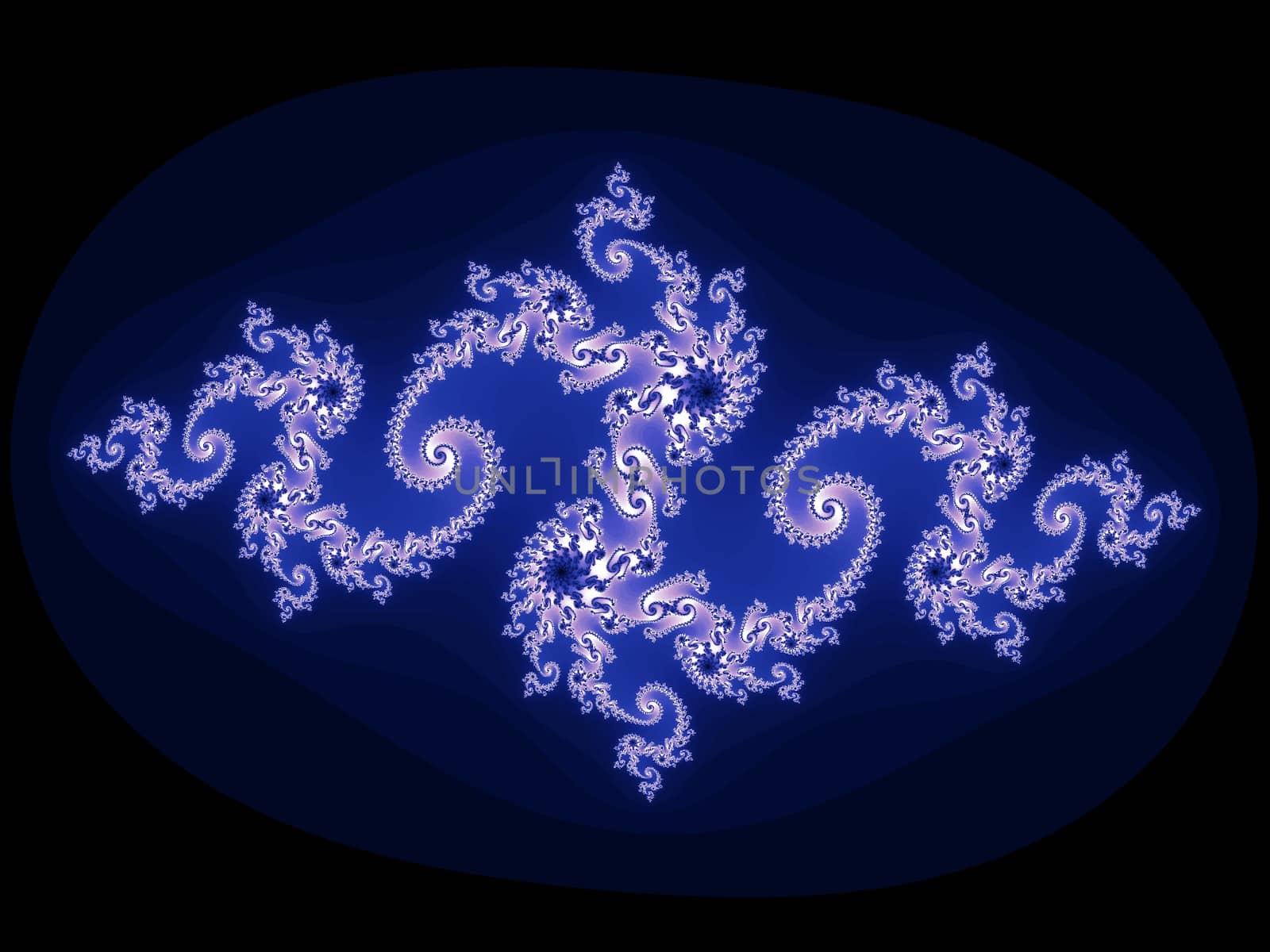 Digital computer graphic - rendering. Patterned fractal background for design.
