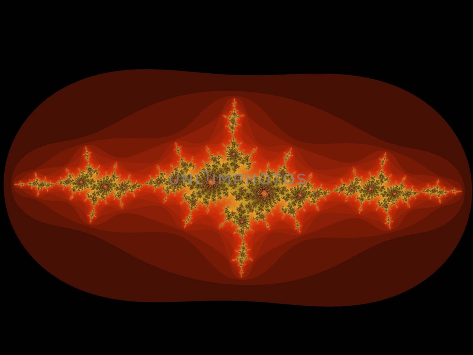 Digital computer graphic - rendering. Patterned fractal background for design.