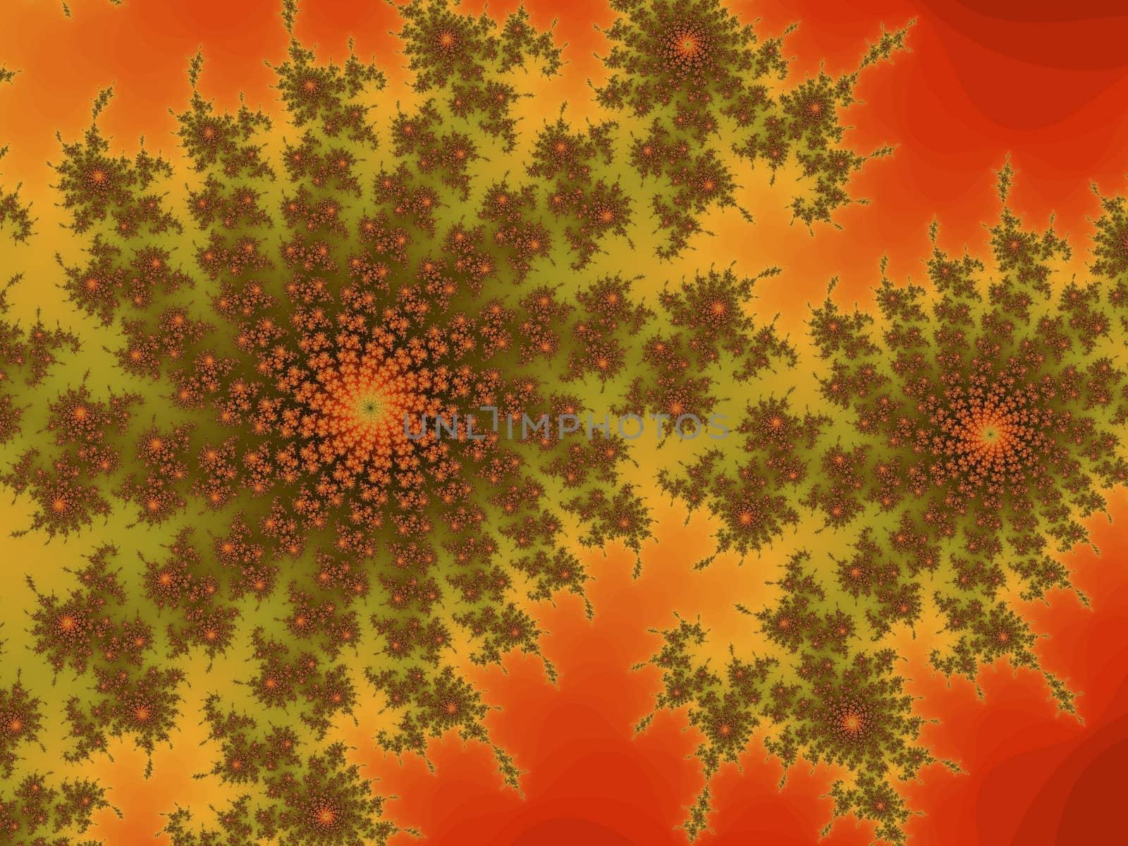 Digital computer graphic - rendering. Patterned fractal background for design.