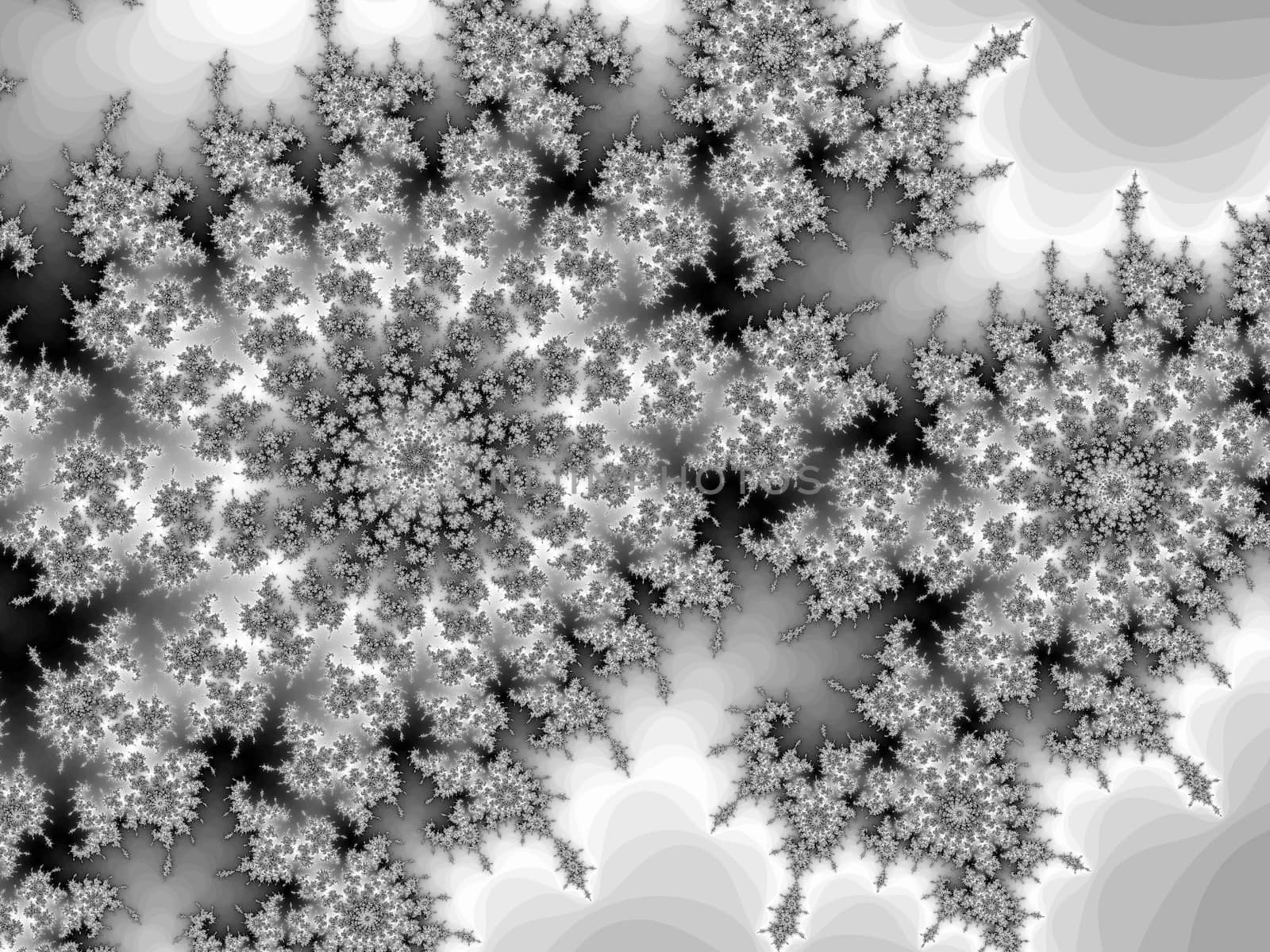 Digital computer graphic - rendering. Patterned fractal background for design.