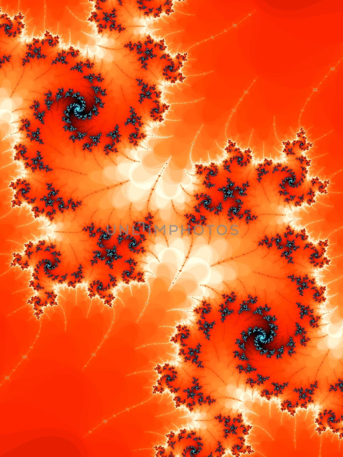 Digital computer graphic - rendering. Patterned fractal background for design.