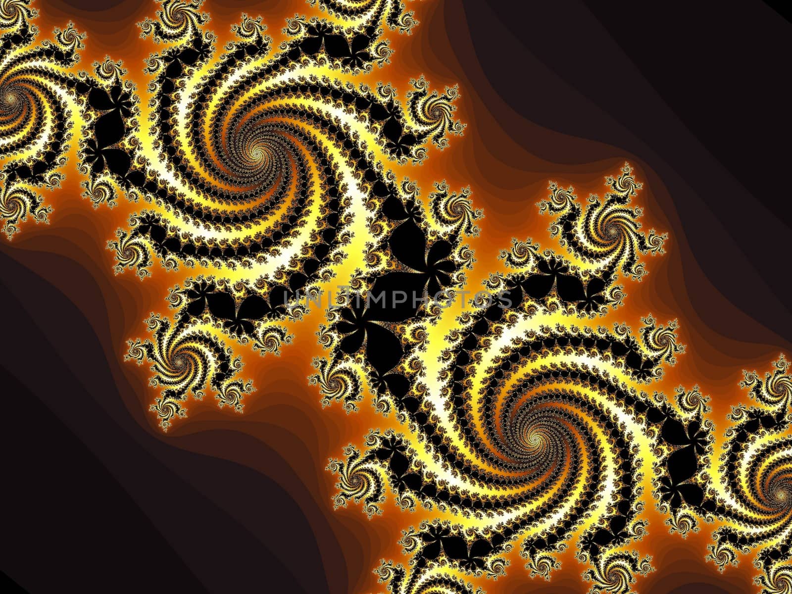 Digital computer graphic - rendering. Patterned fractal background in a bright colors for design.
