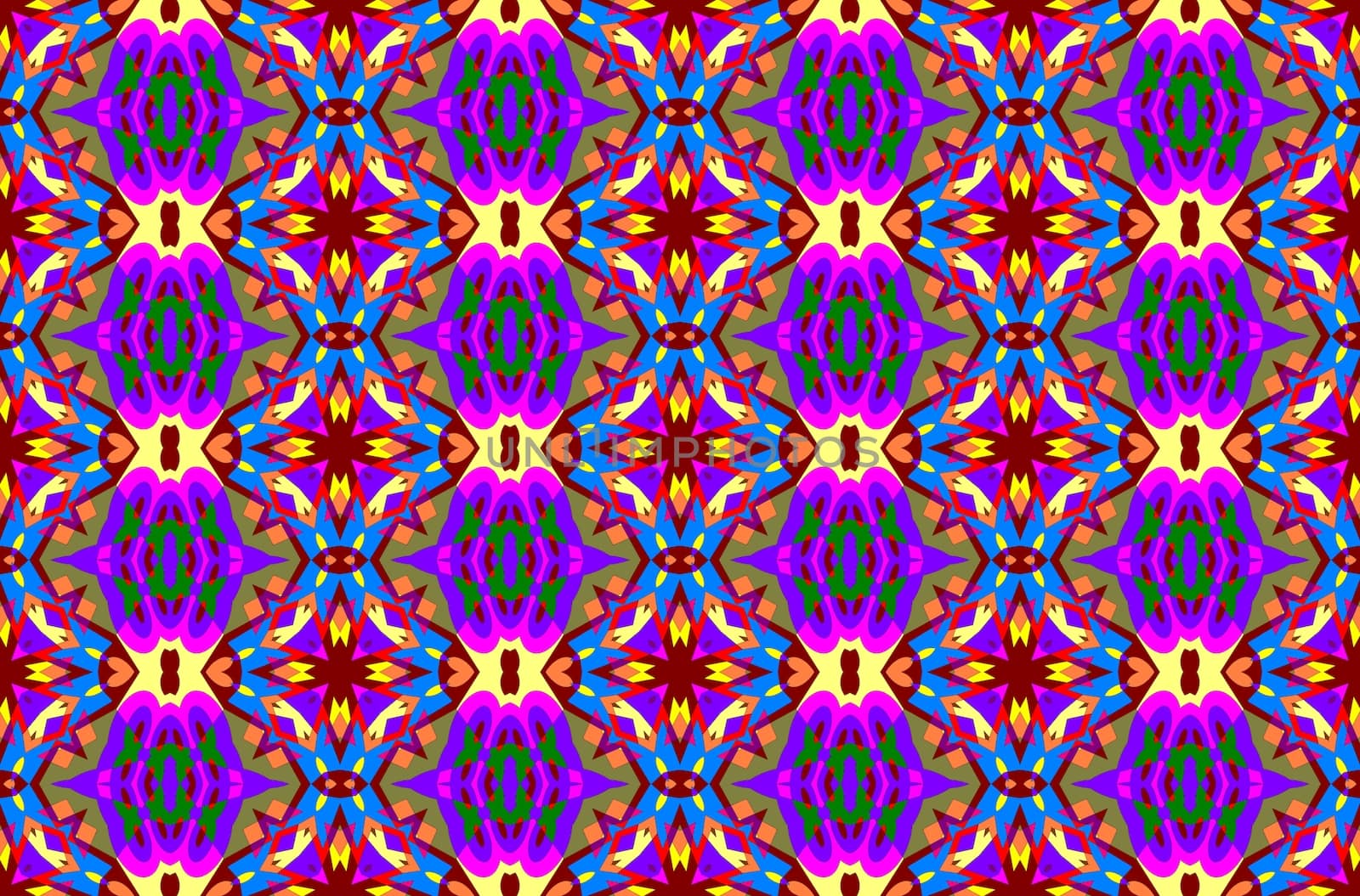 Digital computer graphic - seamless decorative ornament in a bright colors for design.
