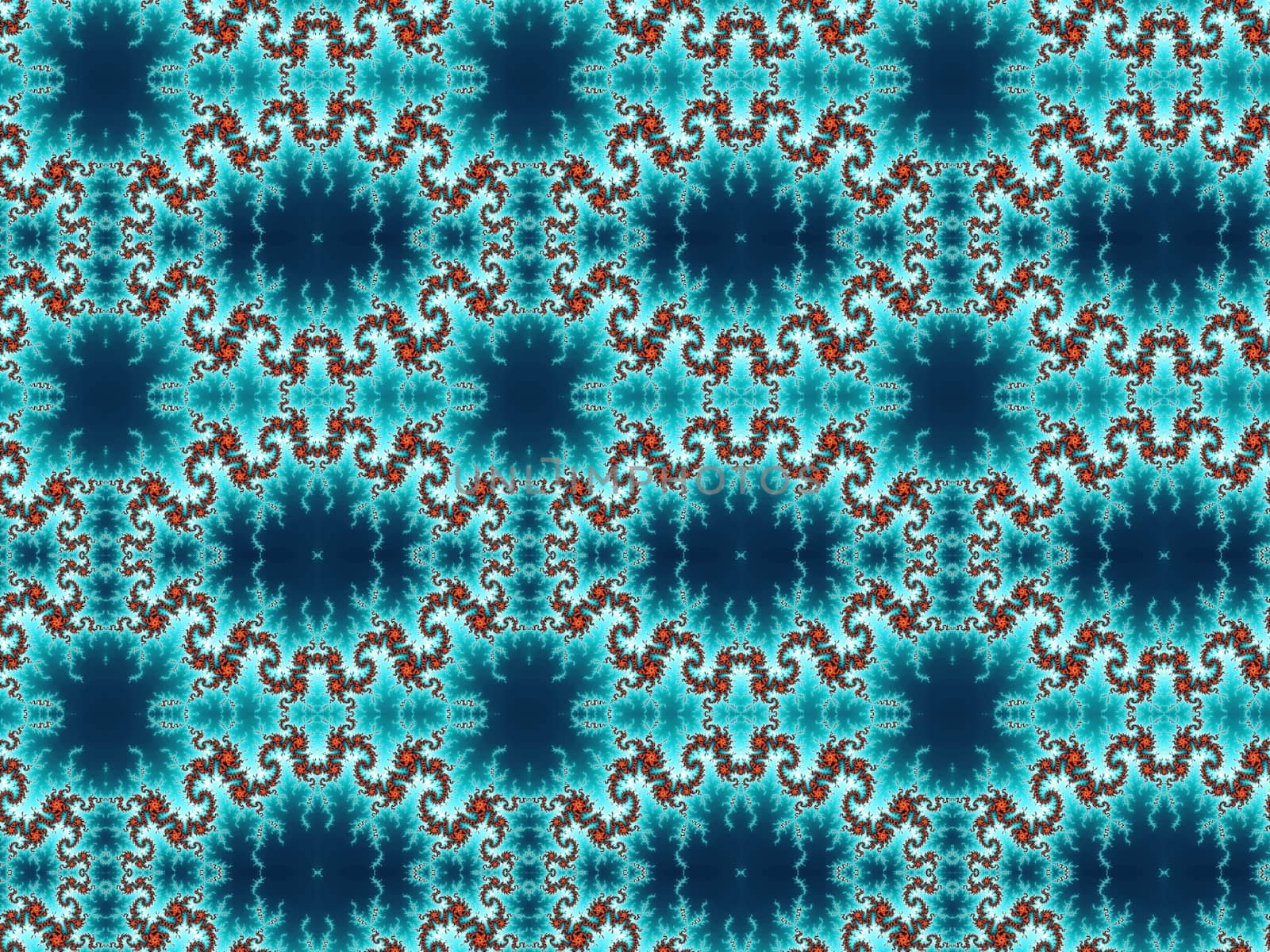 Digital computer graphic - seamless decorative ornament in a bright colors for design.