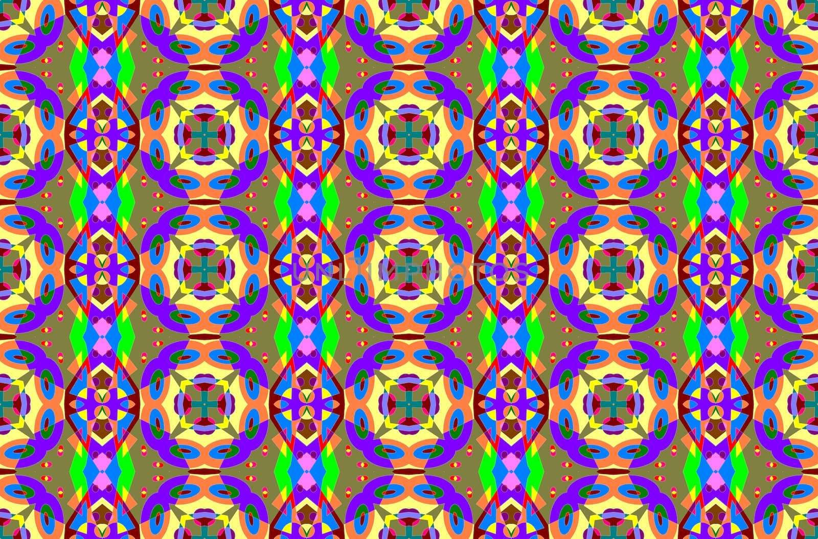 Digital computer graphic - seamless decorative ornament in a bright colors for design.