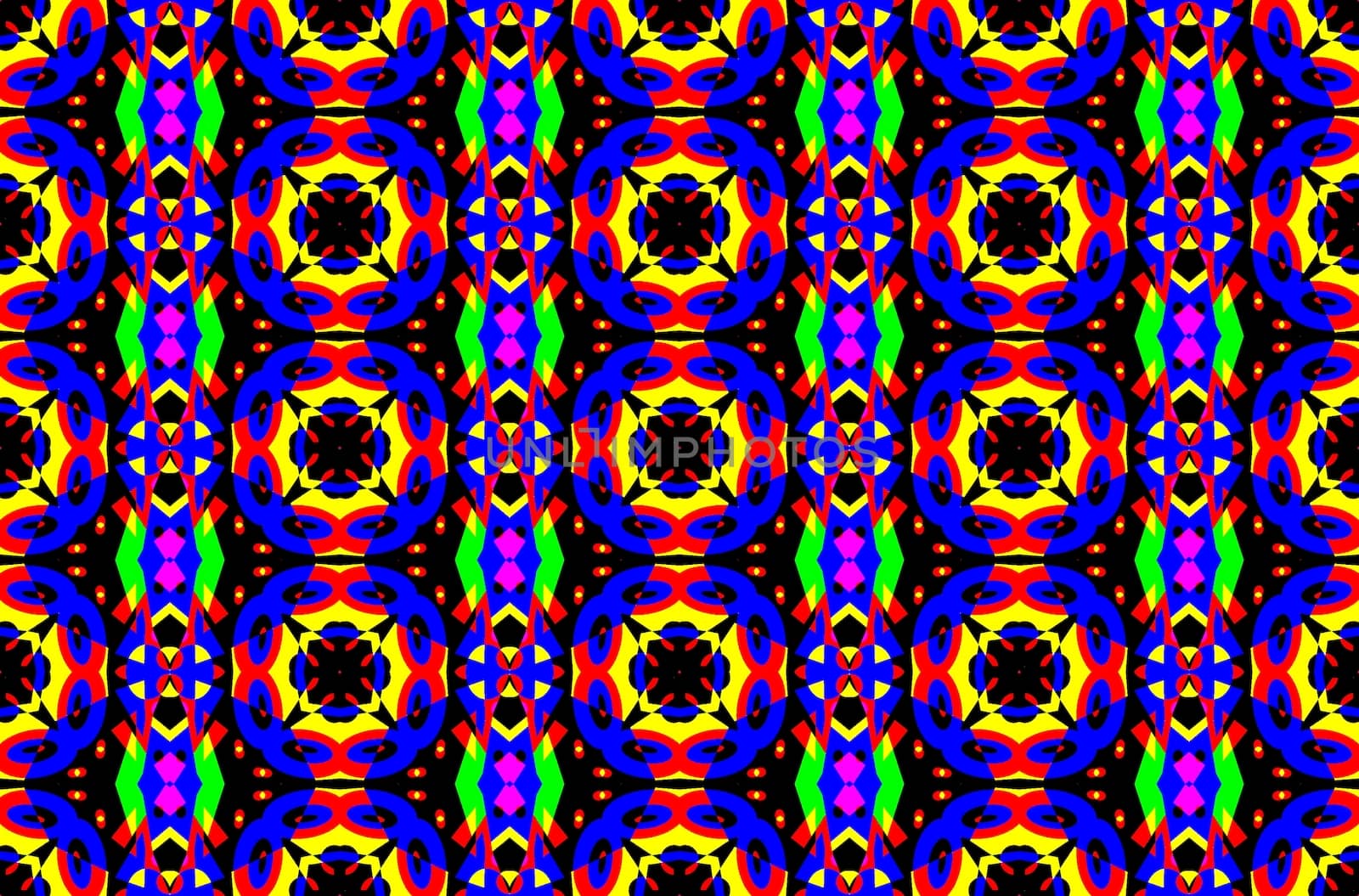 Digital computer graphic - seamless decorative ornament in a bright colors for design.