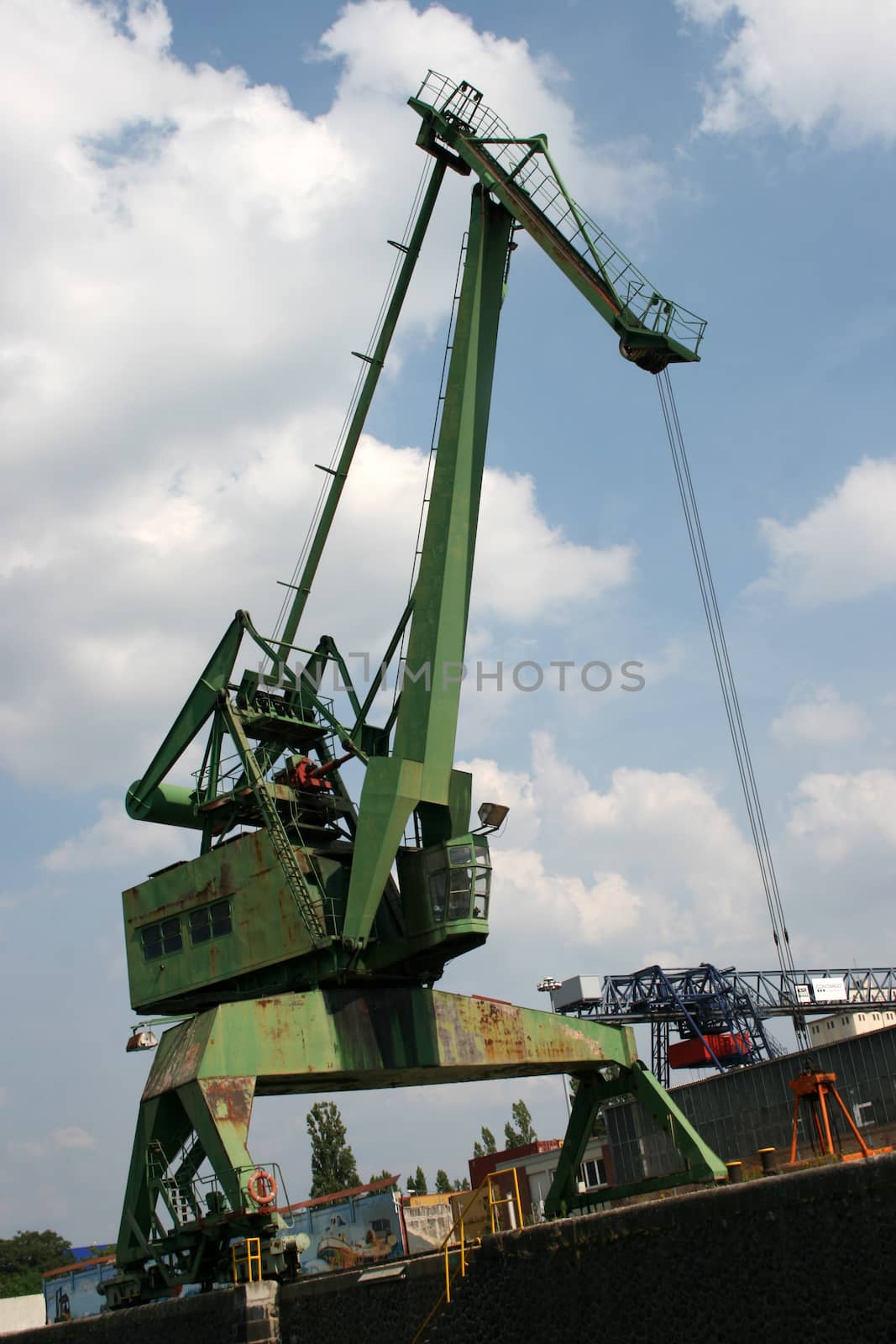 A view at The Port of Frankfurt am Main in Germany. Photo taken on: July 27th 2014.