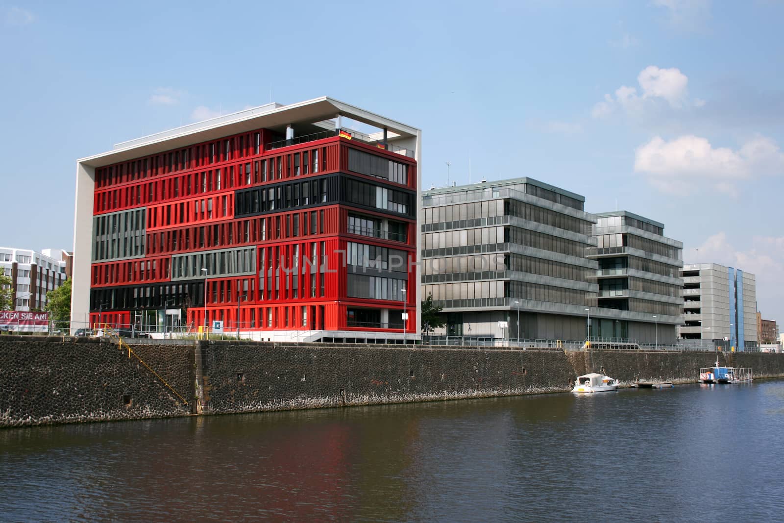 A view at The Port of Frankfurt am Main in Germany. Photo taken on: July 27th 2014.