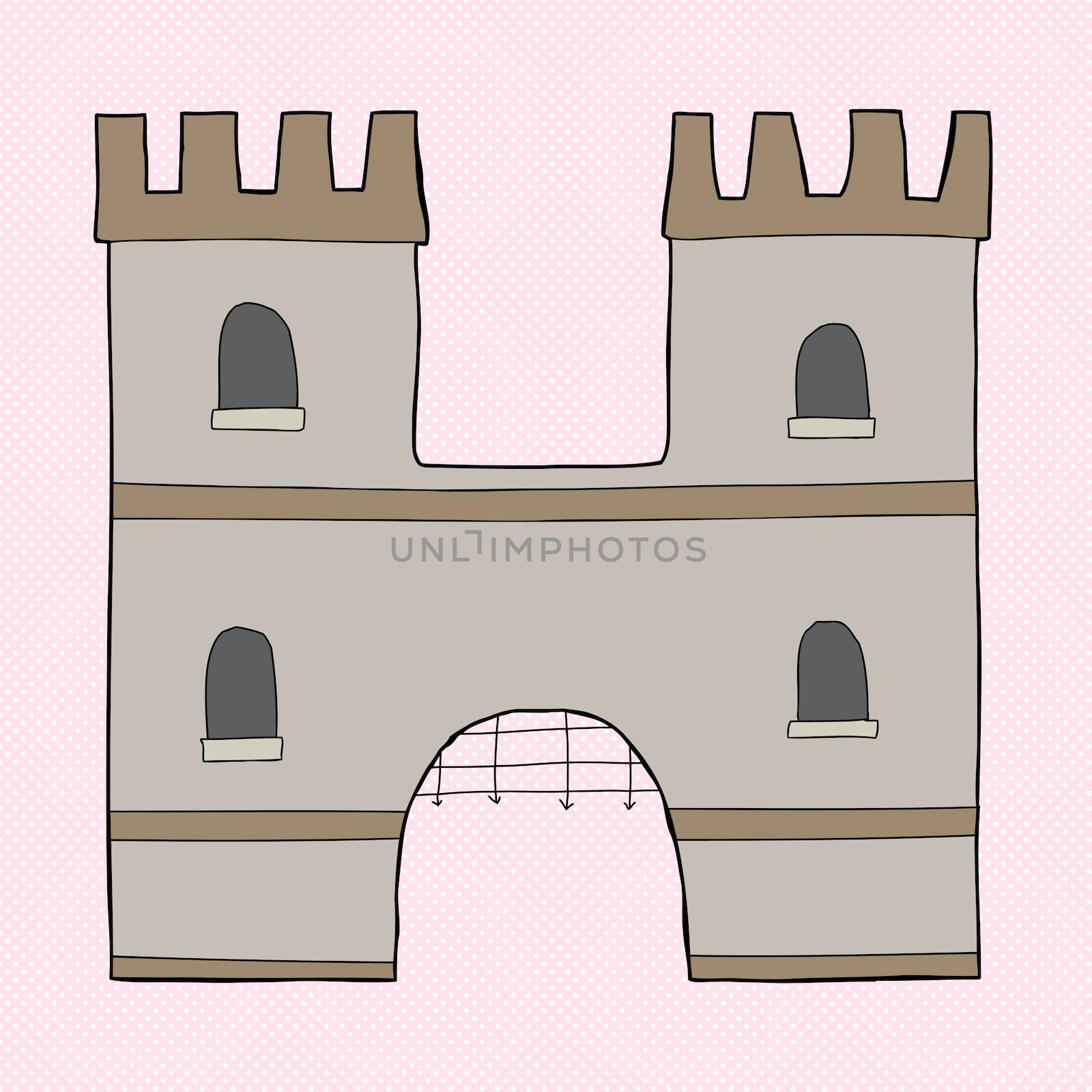 Medieval Castle "H" by TheBlackRhino