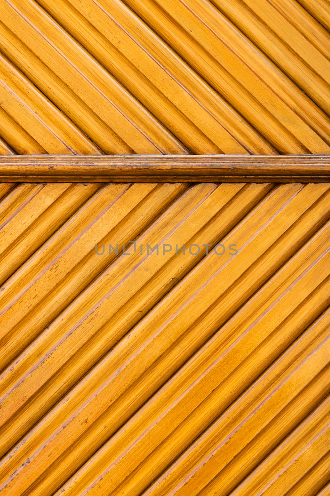 Wooden earshaped pattern in a beautiful door in Leon spain