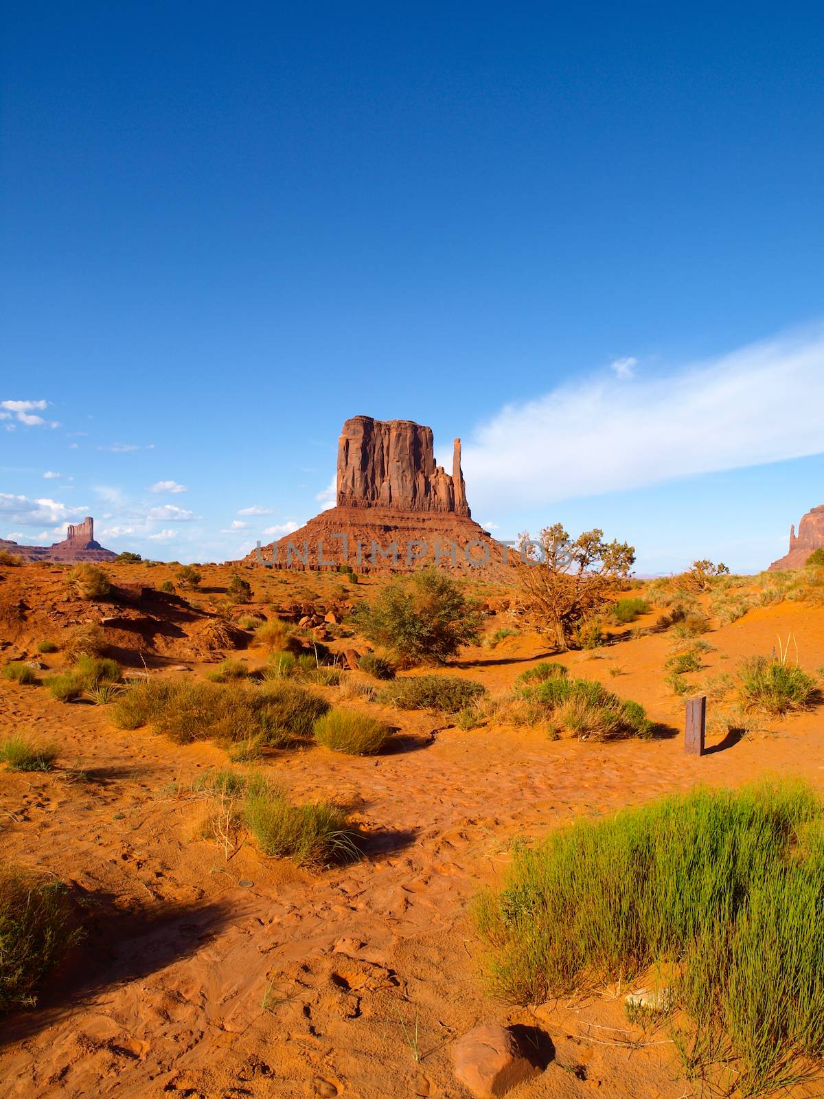 Orange rock formations of Monument Valley (Utah, USA)