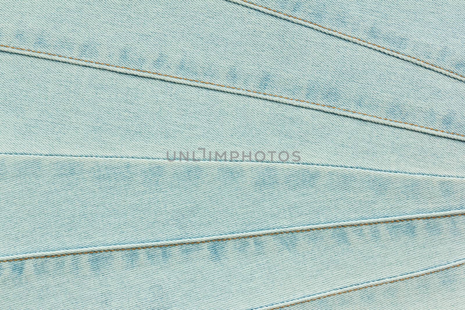 Blue Jeans with Seams Texture Background