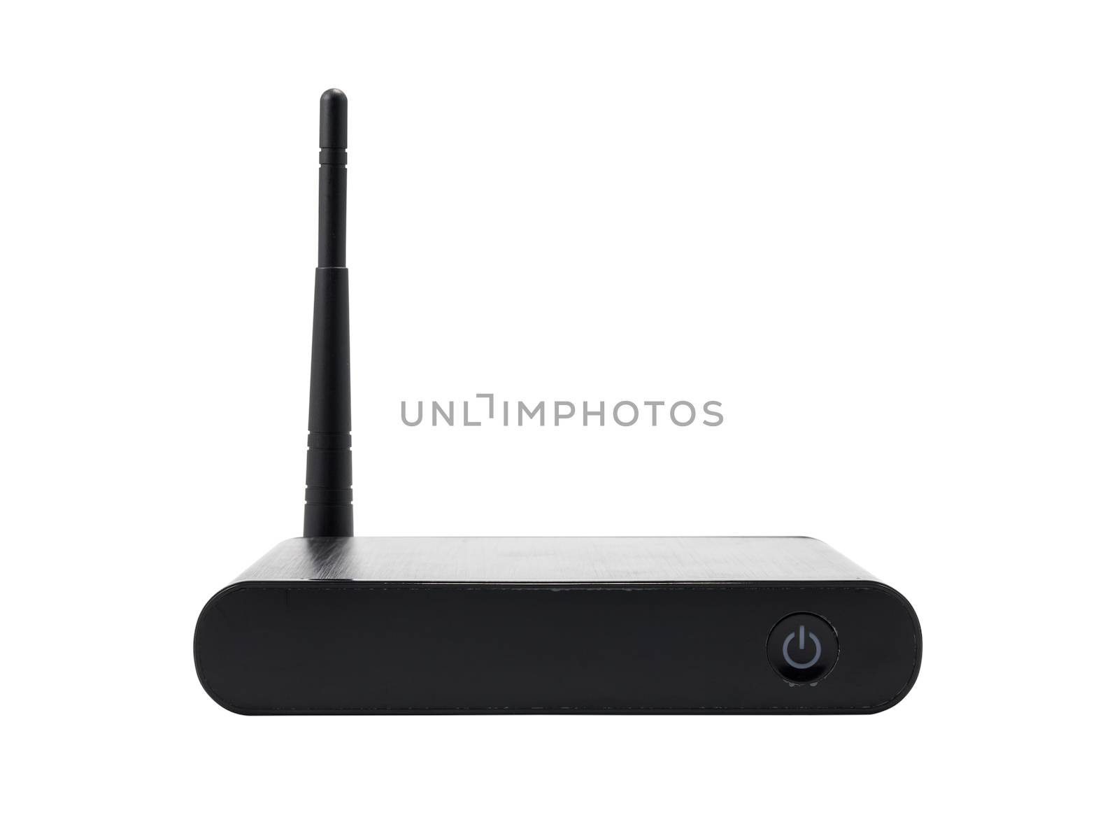Wireless router on white background by vitawin