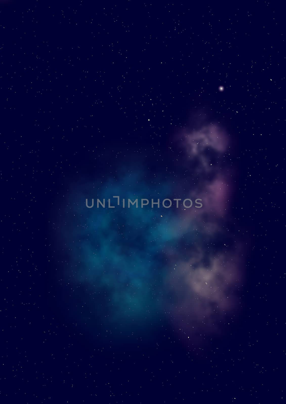 Far being shone nebula and star field against space. "Elements of this image furnished by NASA".