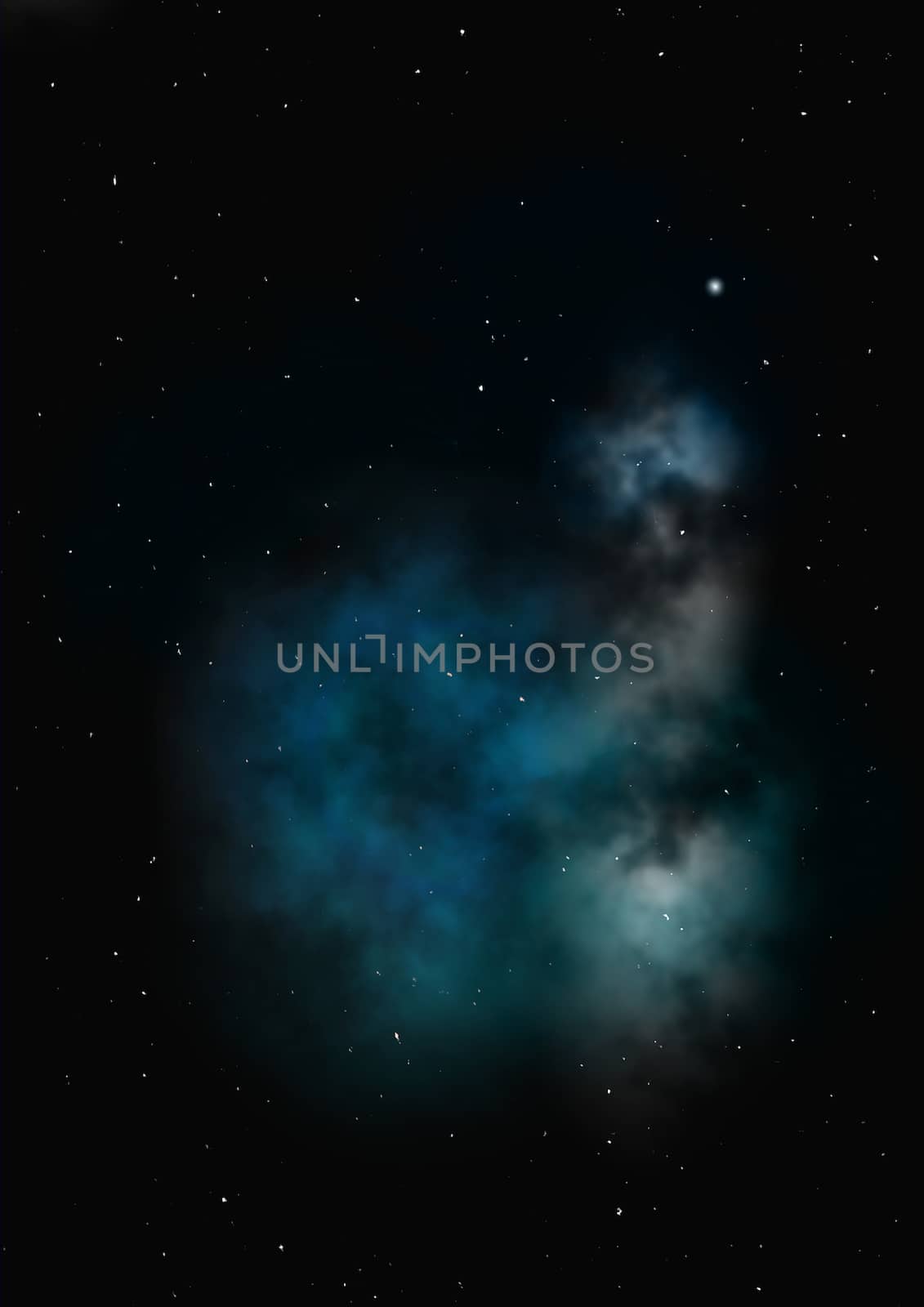 Far being shone nebula and star field against space. "Elements of this image furnished by NASA".