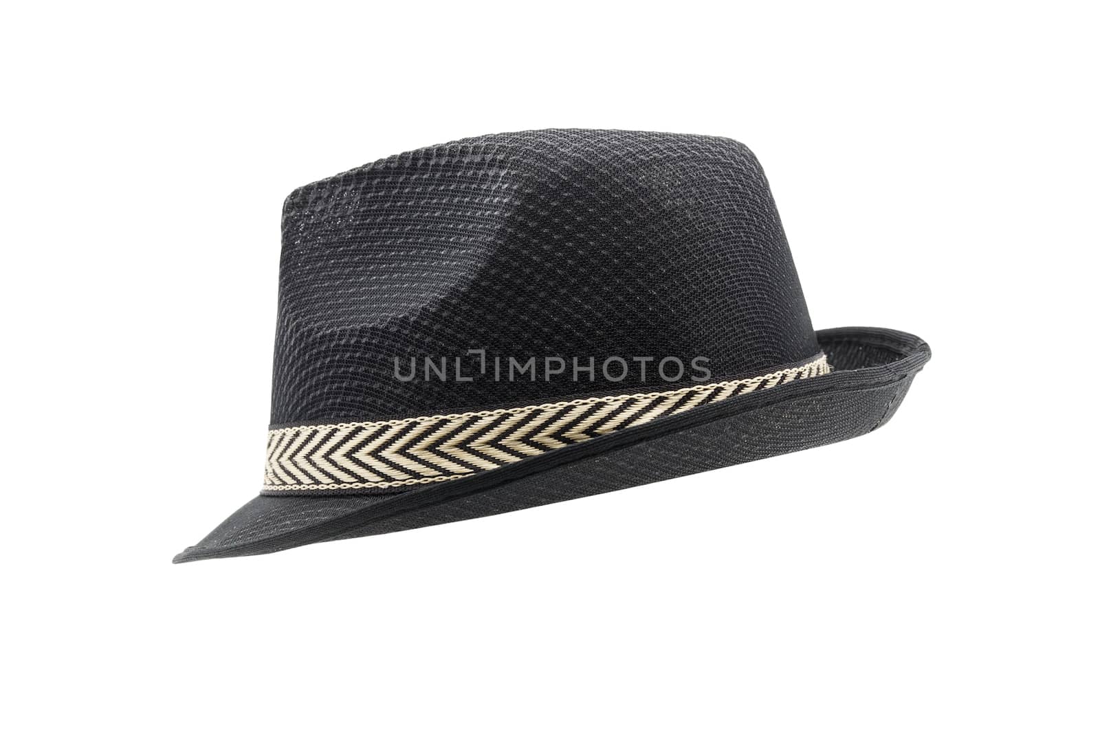 Fedora hat isolated on white background by vitawin