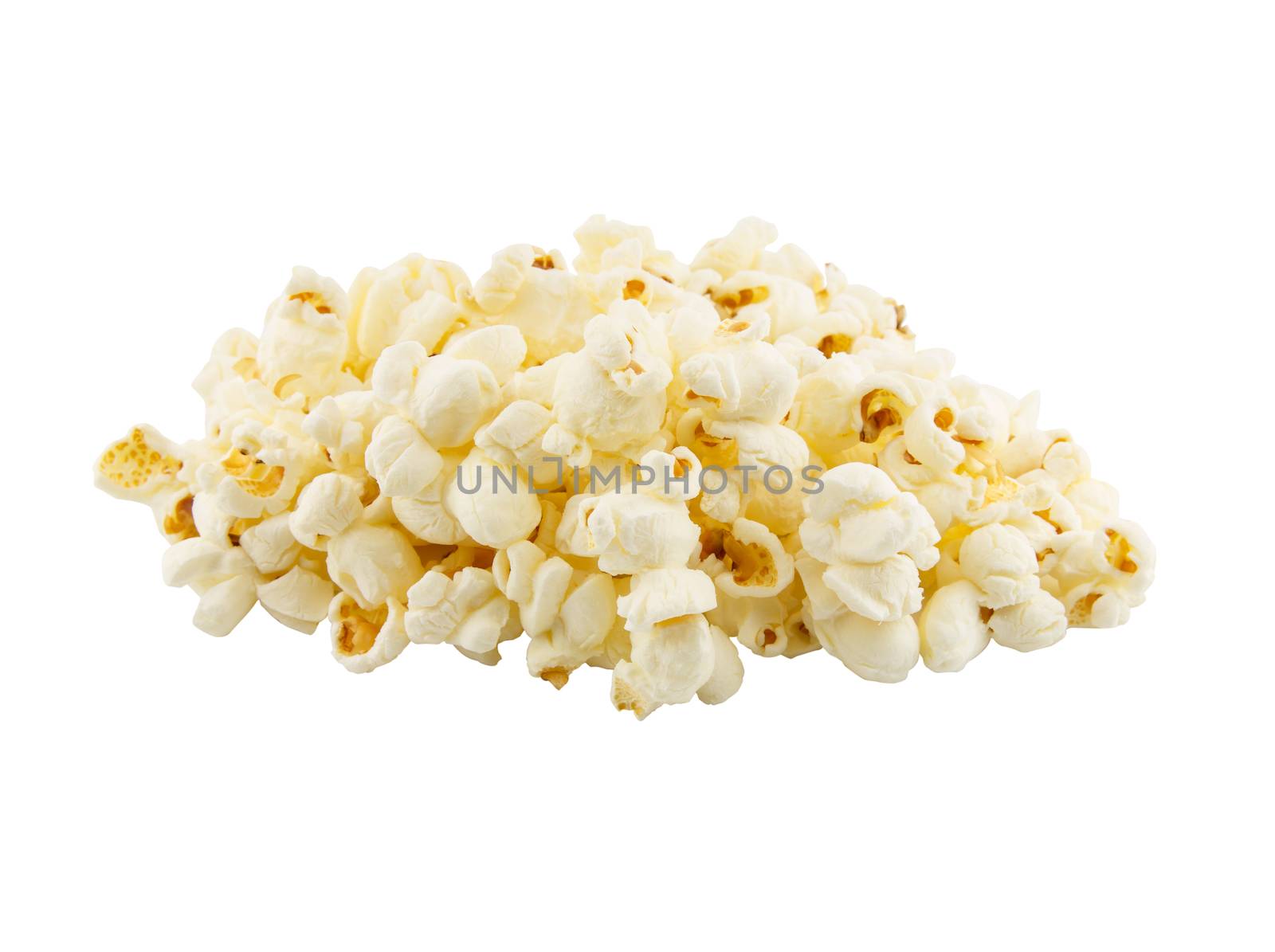 Popcorn on the white background by vitawin