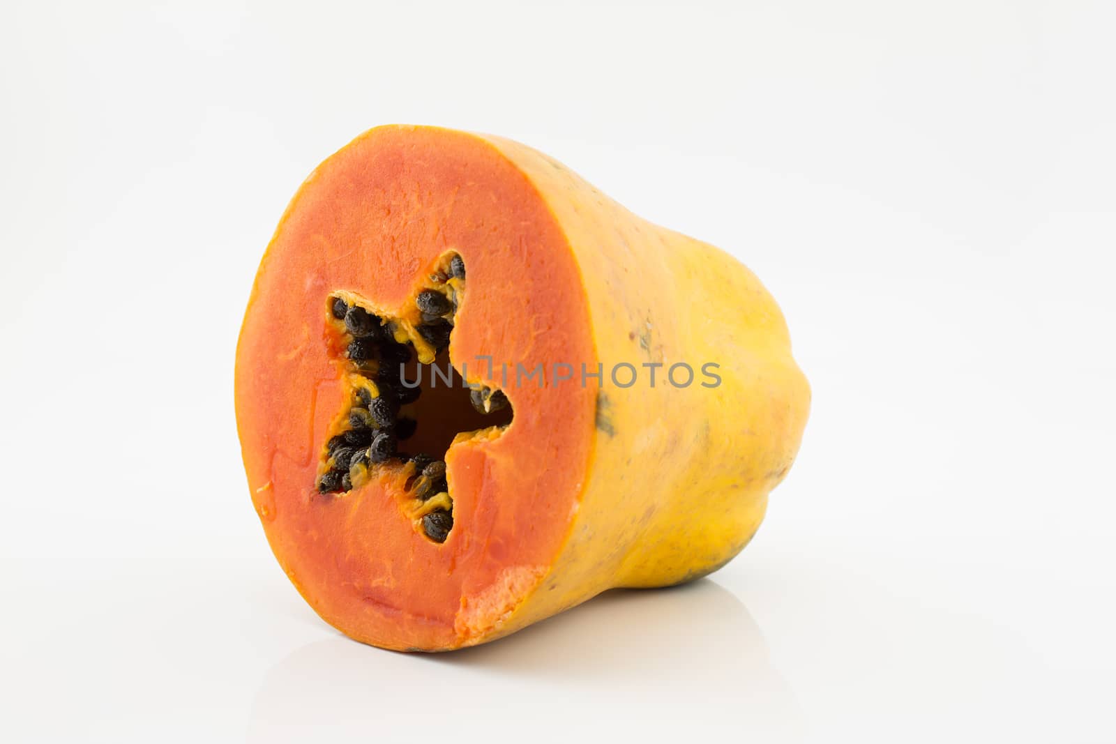 Papaya isolated on white backgorund
