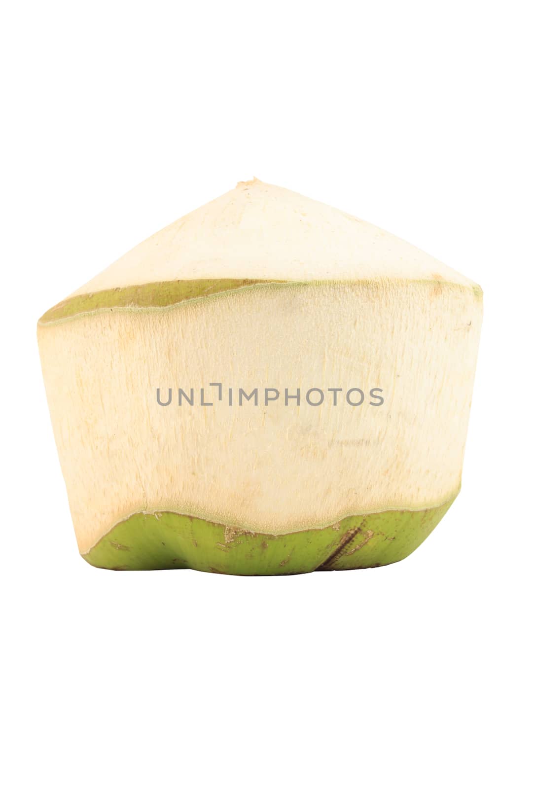 Green coconuts on white background by vitawin