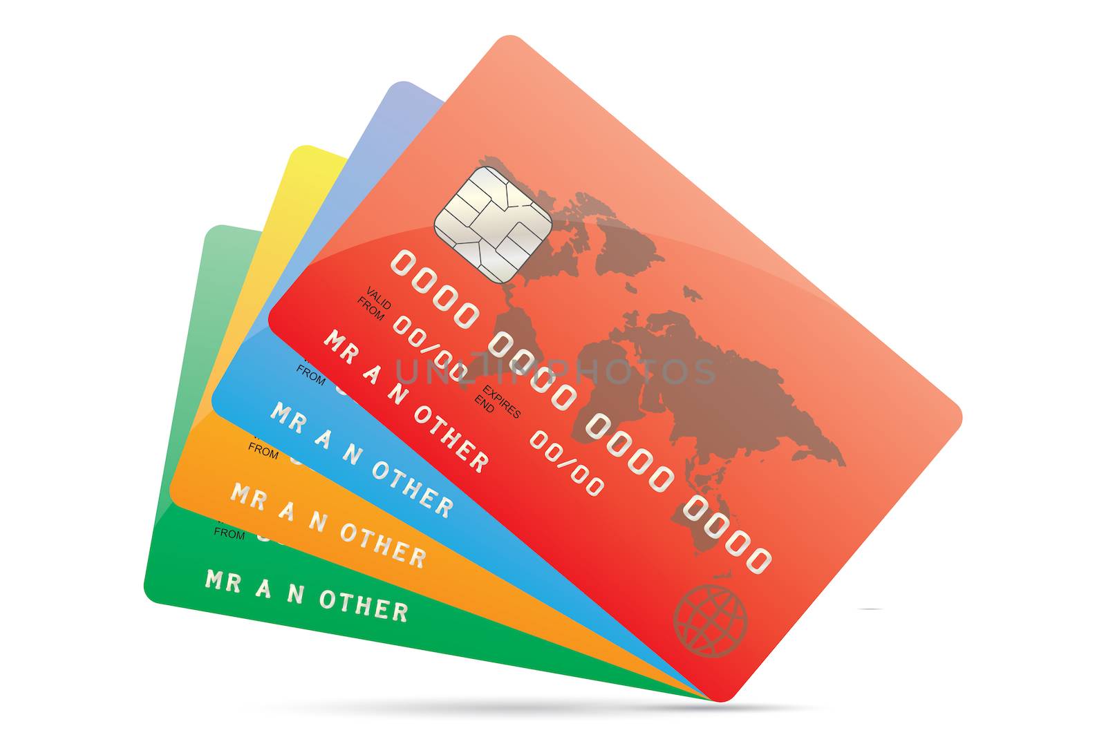 Illustration of Credit Cards by DragonEyeMedia