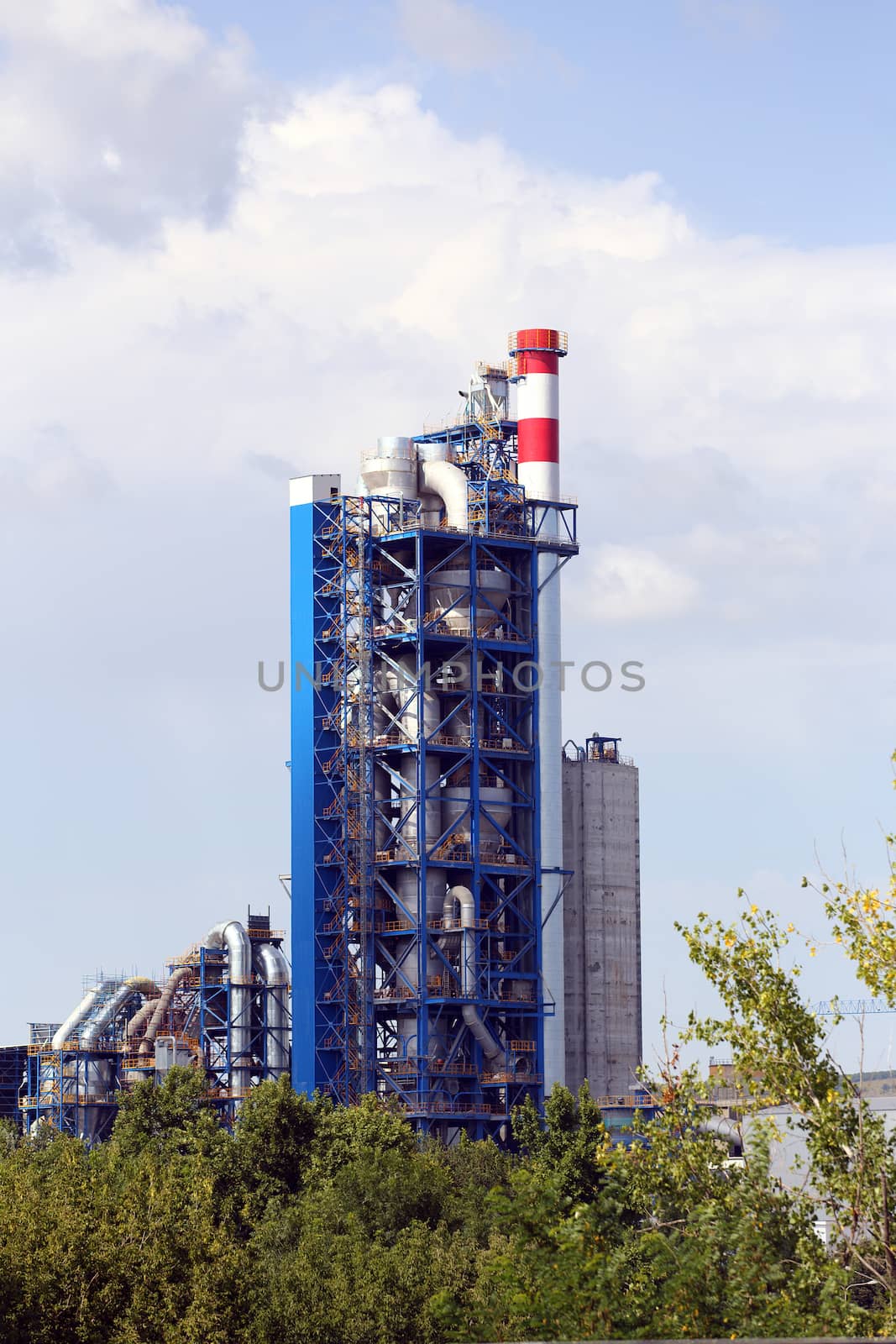 picture of a new industrial chimney 