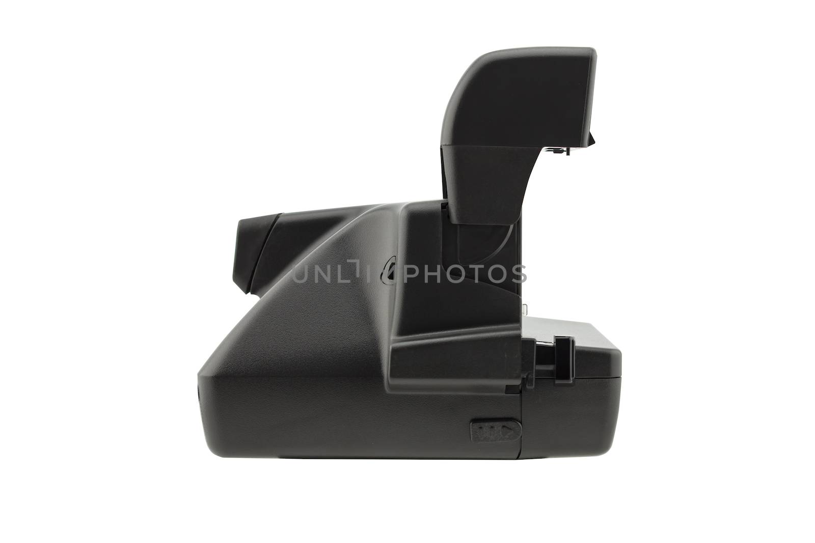 Vintage instant camera isolated on a white background