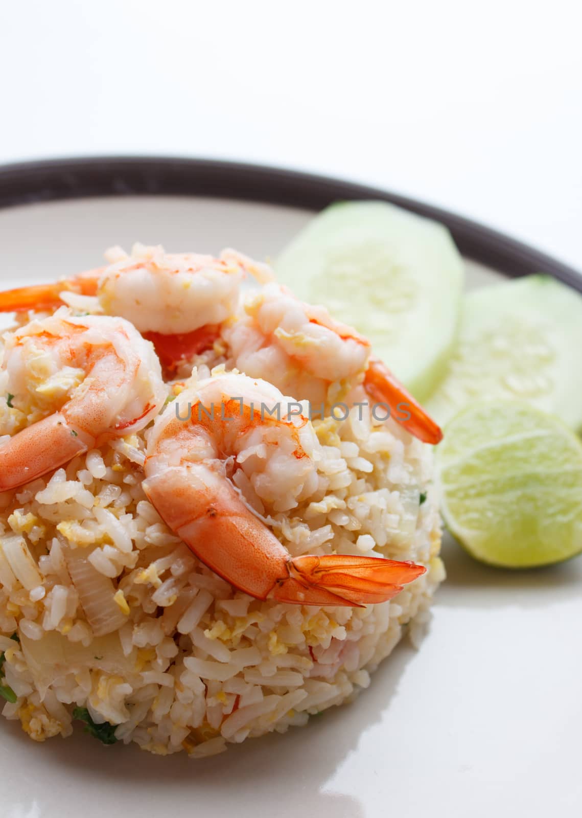 fried rice with Shrimp and vegetable