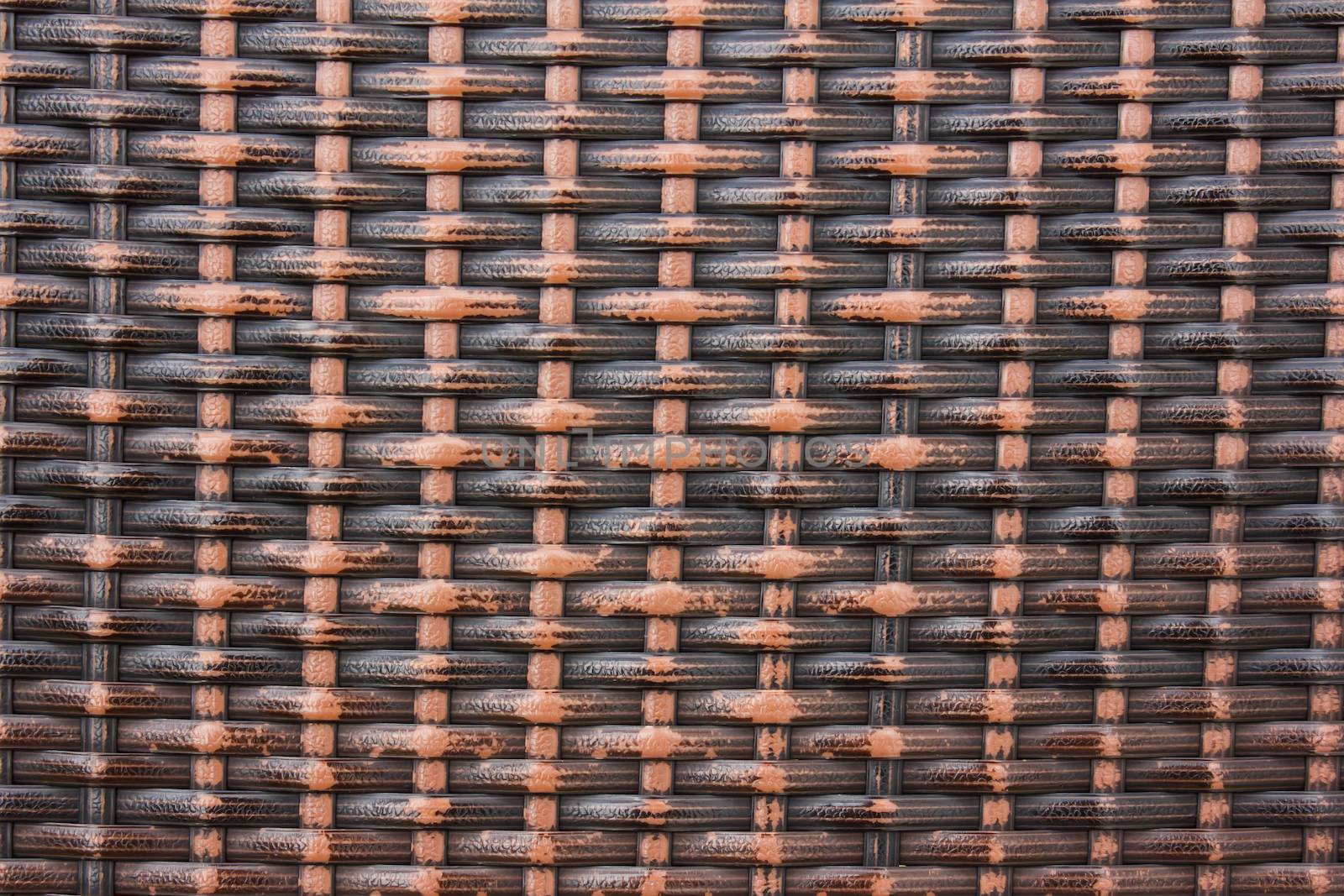 Native thai style brown rattan wall by vitawin