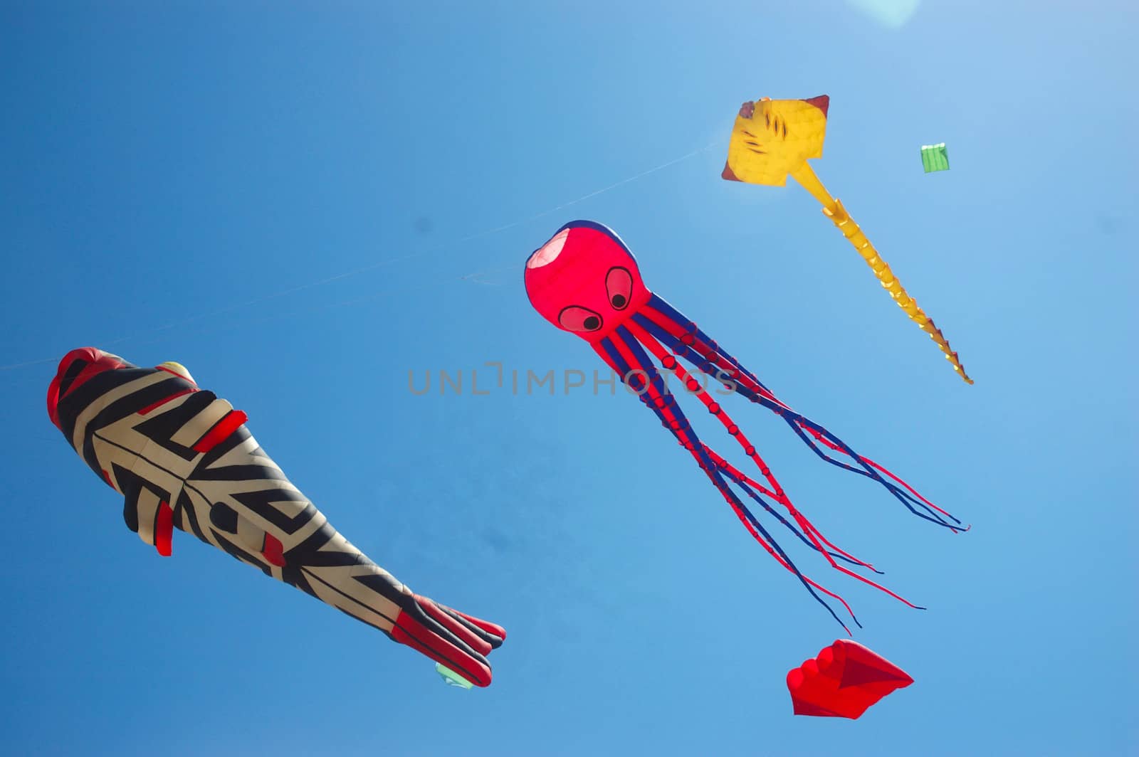 pangandaran, indonesia-july 16, 2011: pangandaran international kite festival that held in east coast pangandaran beach, west java-indonesia.