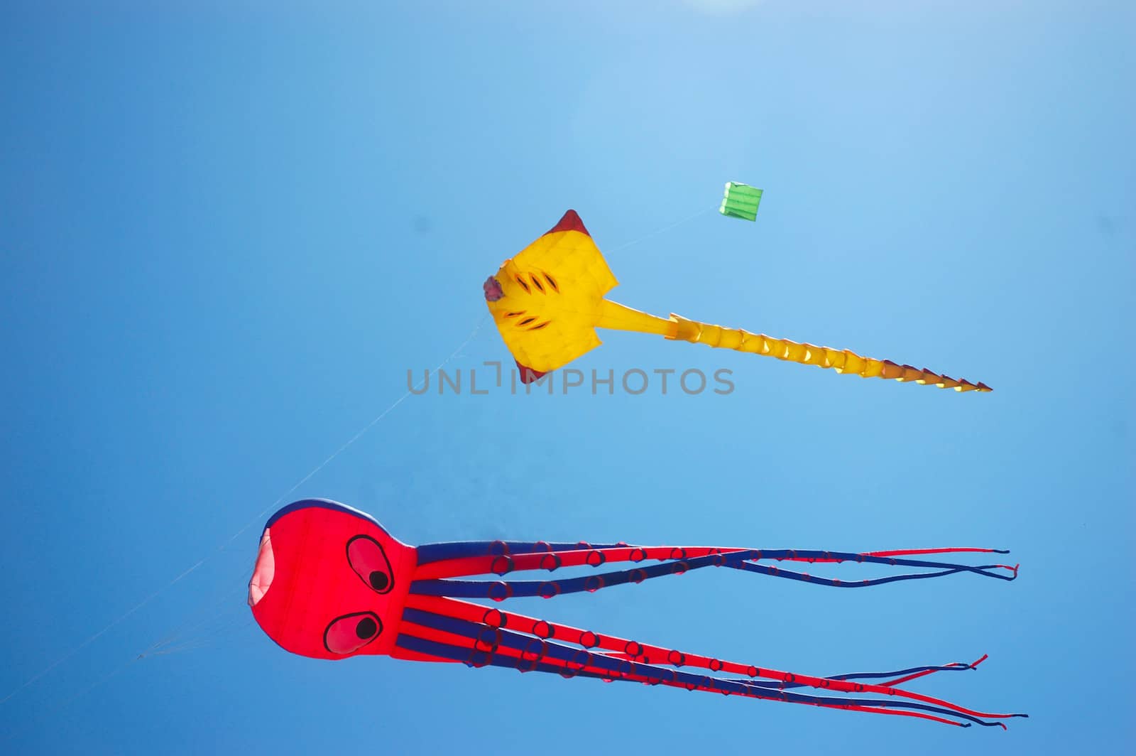 pangandaran, indonesia-july 16, 2011: pangandaran international kite festival that held in east coast pangandaran beach, west java-indonesia.