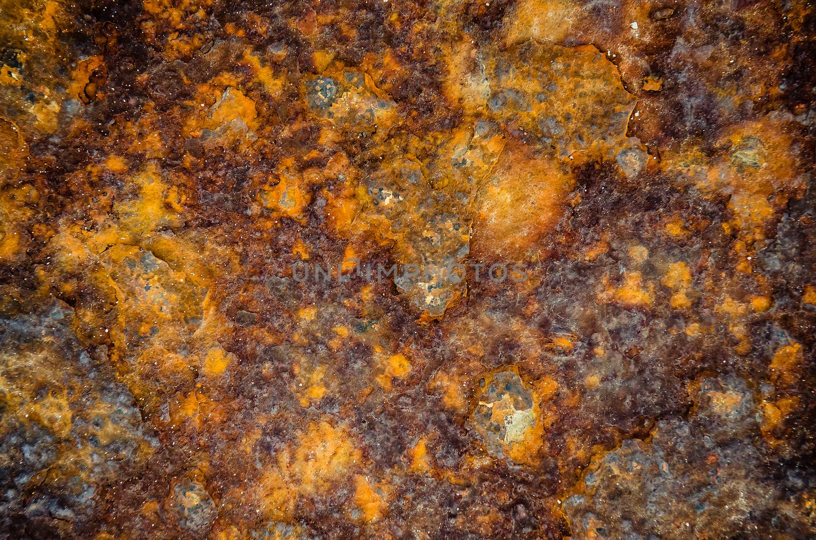 Rusty old metal sheet background with texture and structure