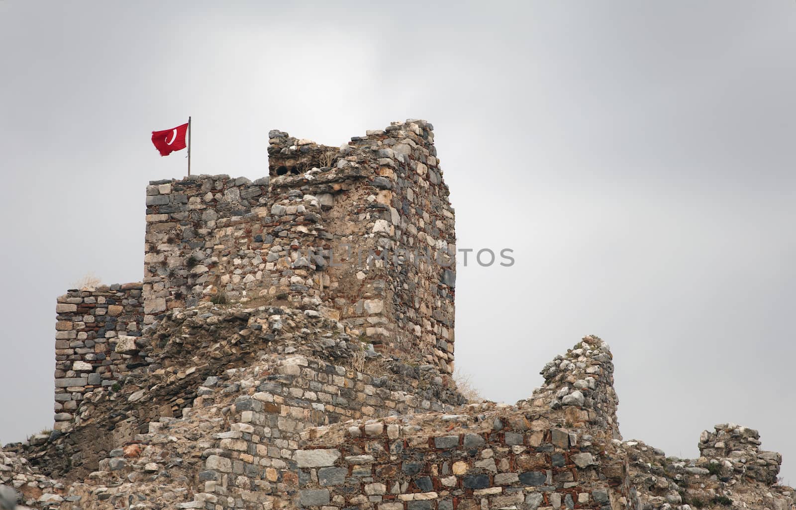 Ruin in ancient greek town Hierapolis, Turkey