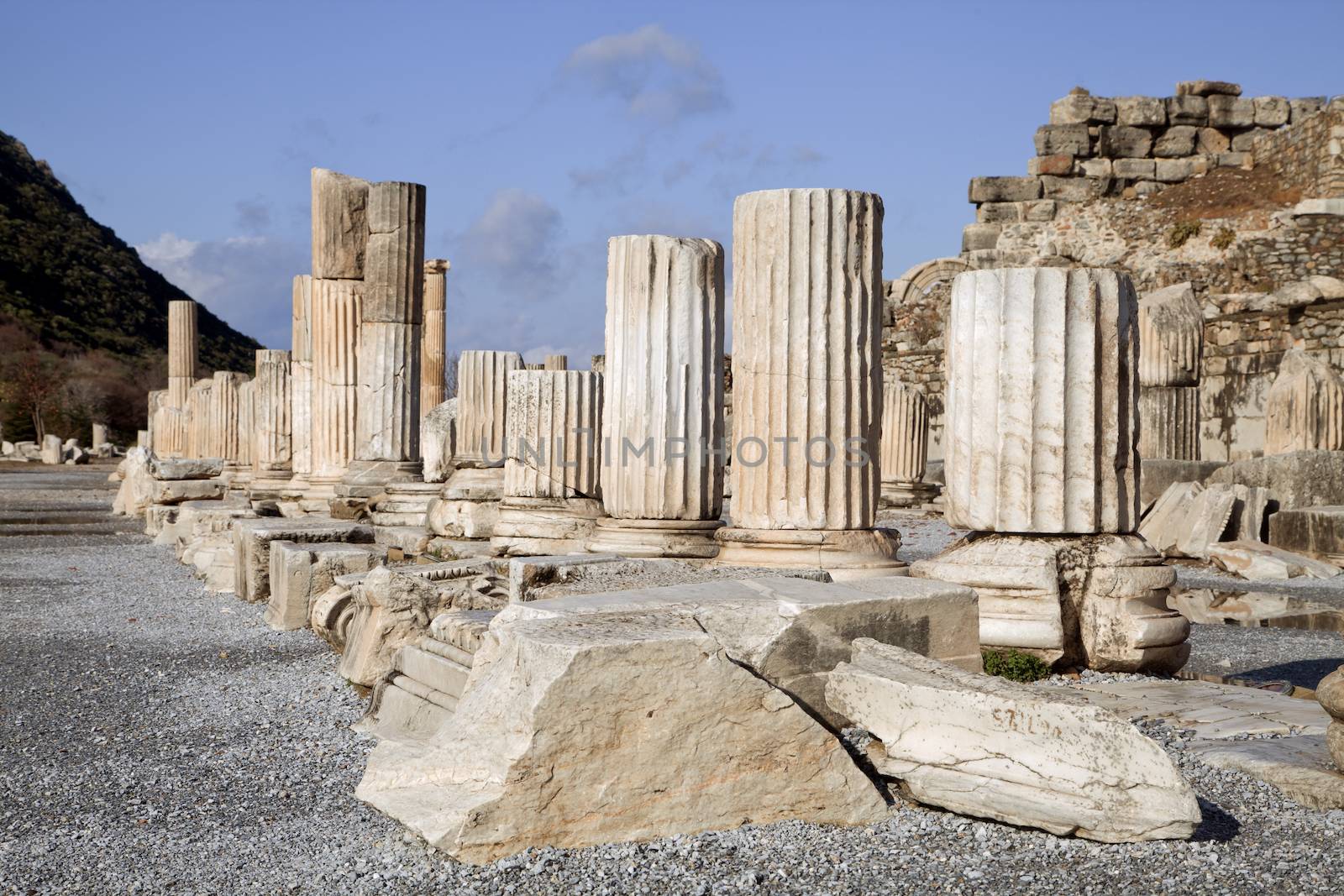 Ancient greek town of Ephesus in Turkey