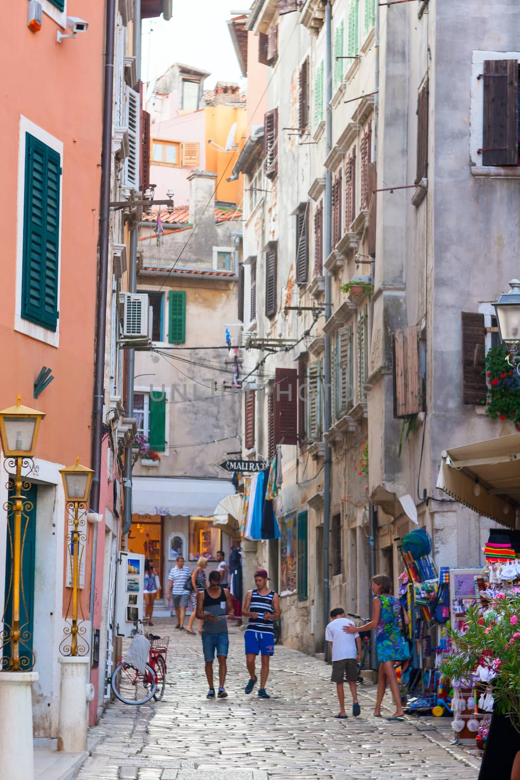 ROVINJ, CROATIA - JULY, 31: View of Rovinj little city in Istria on July 31, 2014