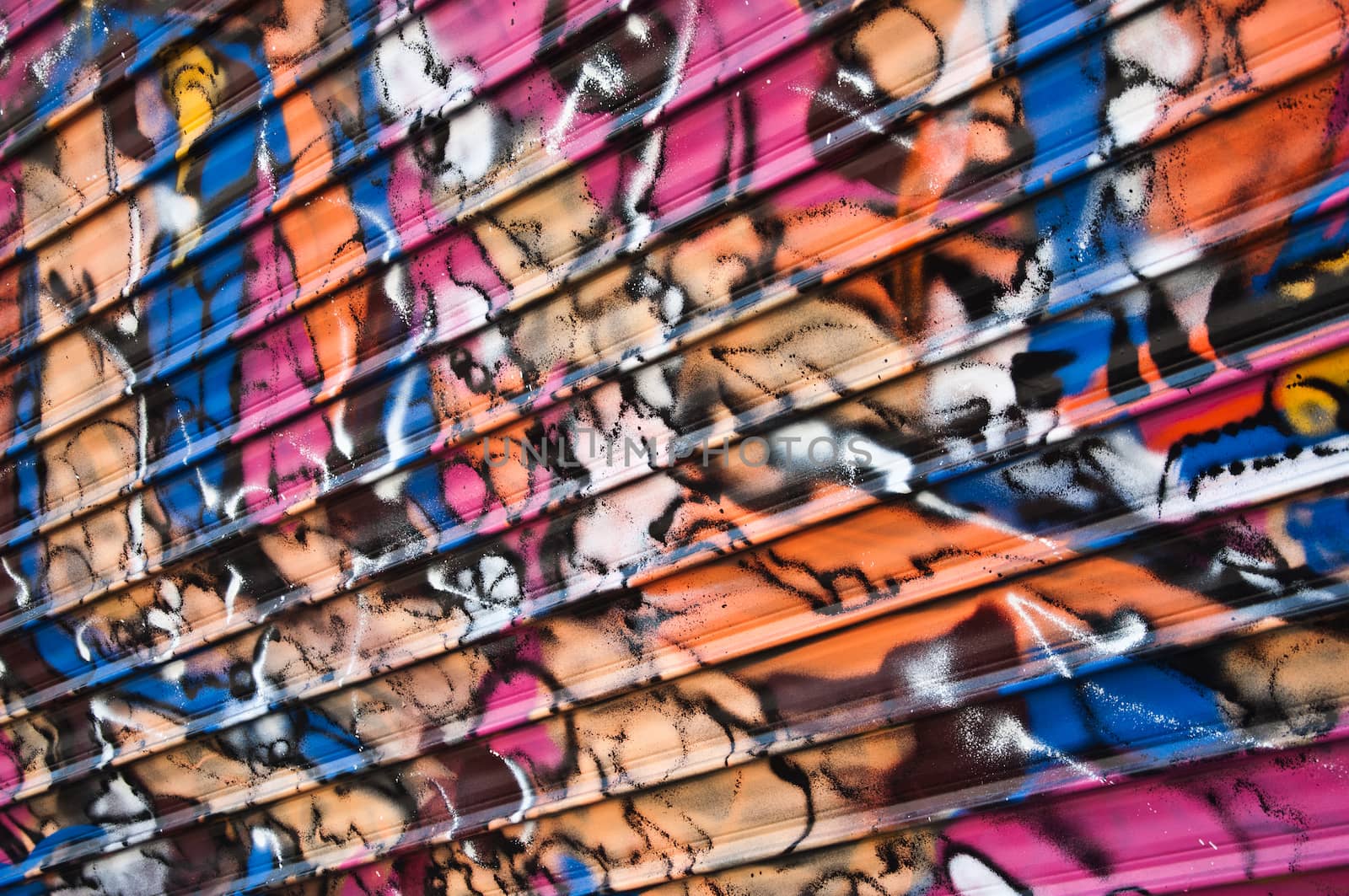 urban Art street in paris - abstract