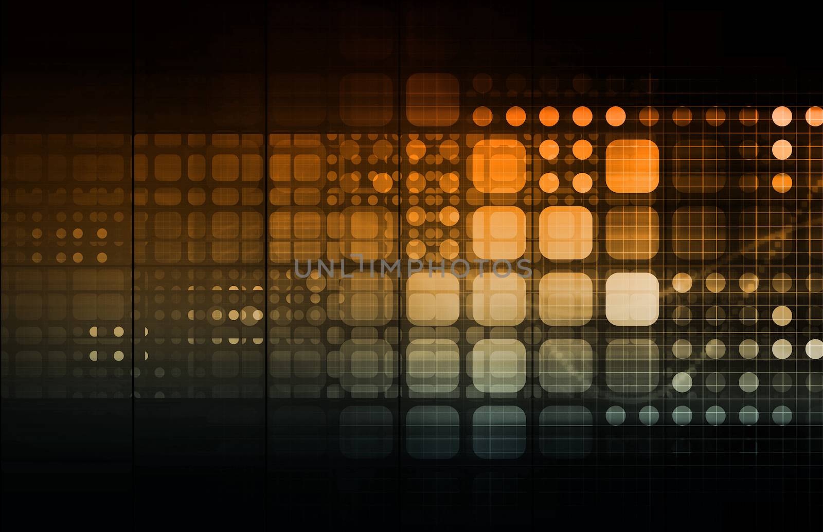 Science Research Background with Moving Data Art